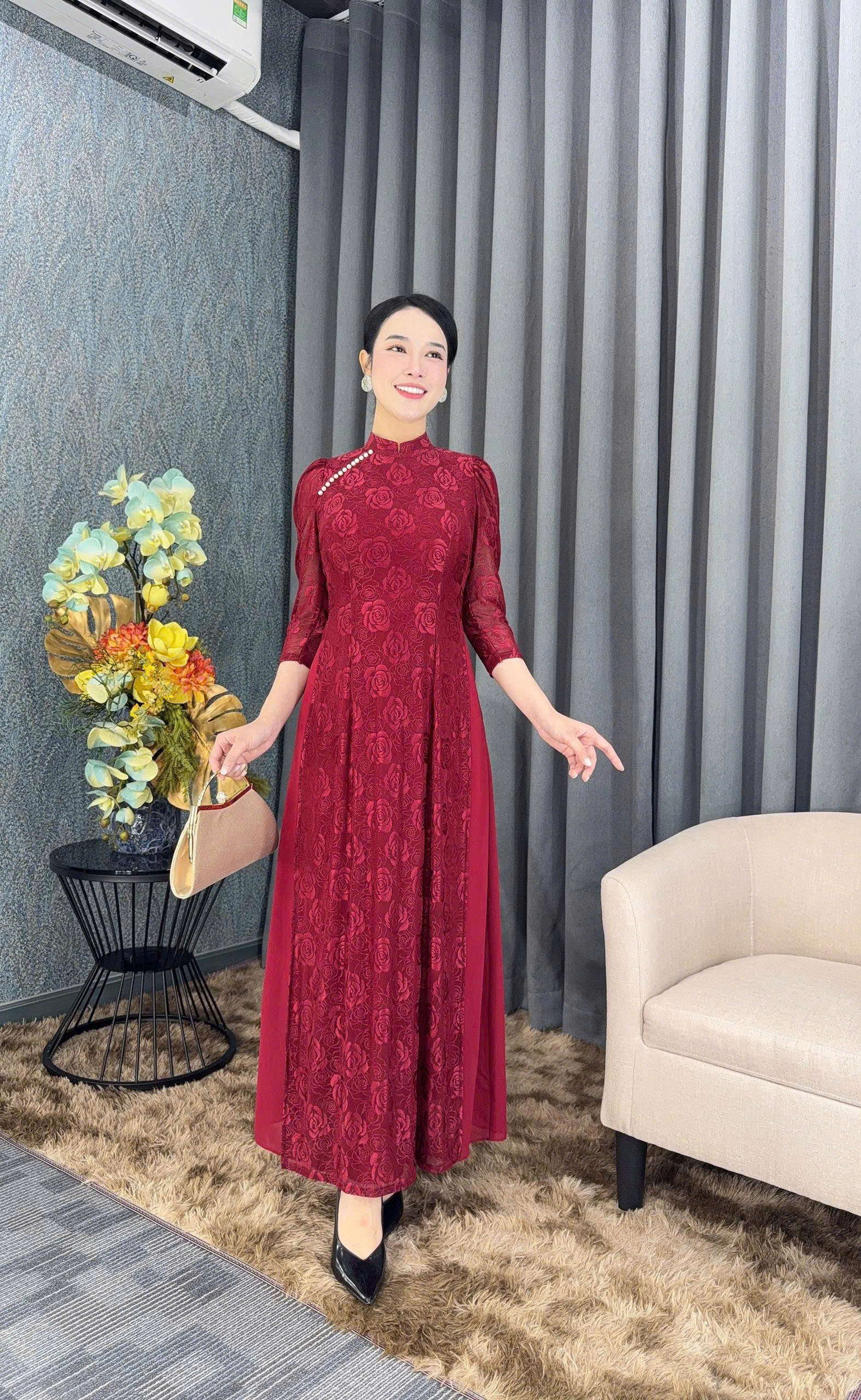 Đầm giả áo dài - Y2024 - Thương hiệu Zonbig