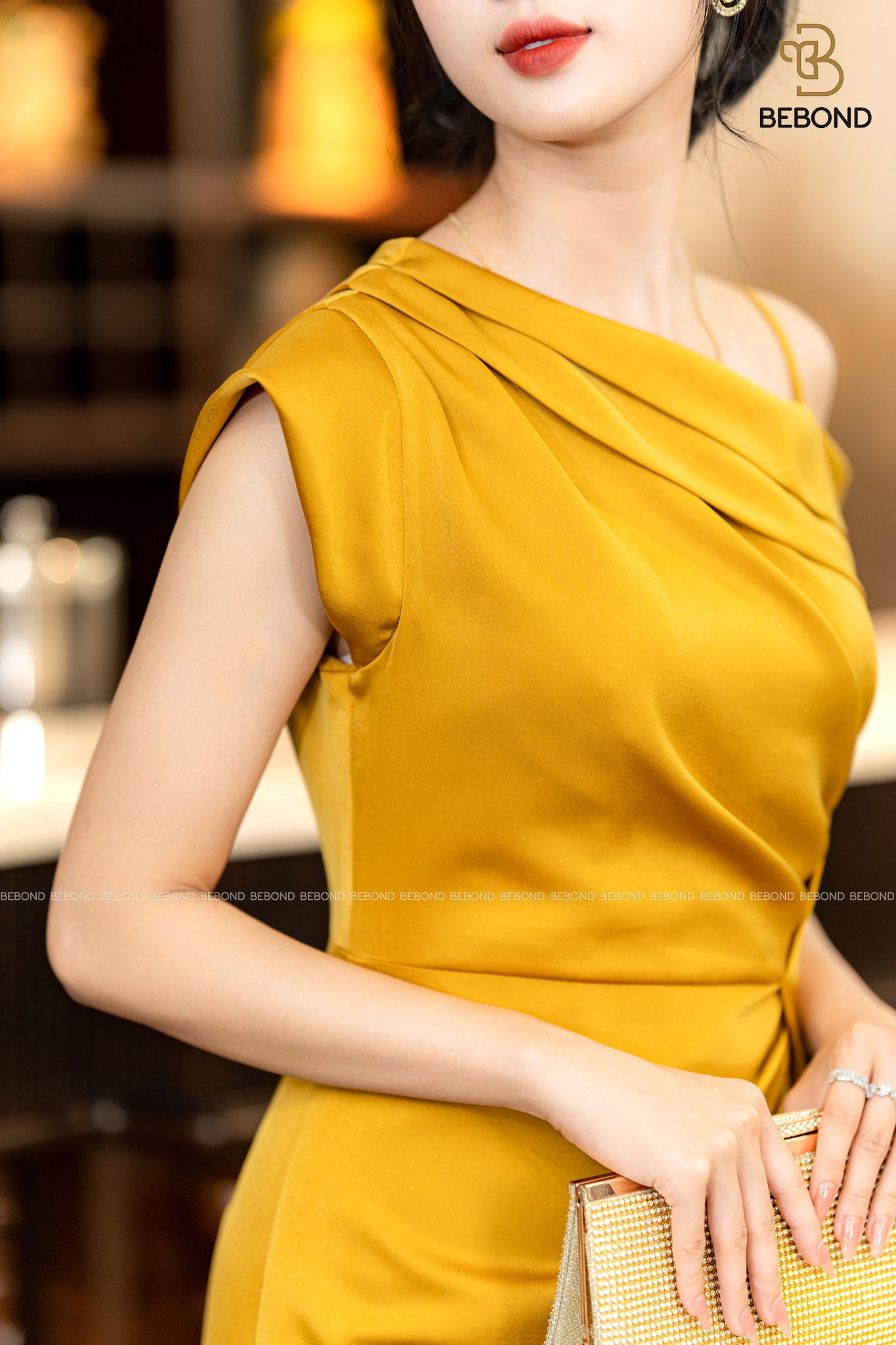 ĐẦM LỤA DỰ TIỆC MÀU VÀNG - DIAMOND DRESS_thumbnail_2