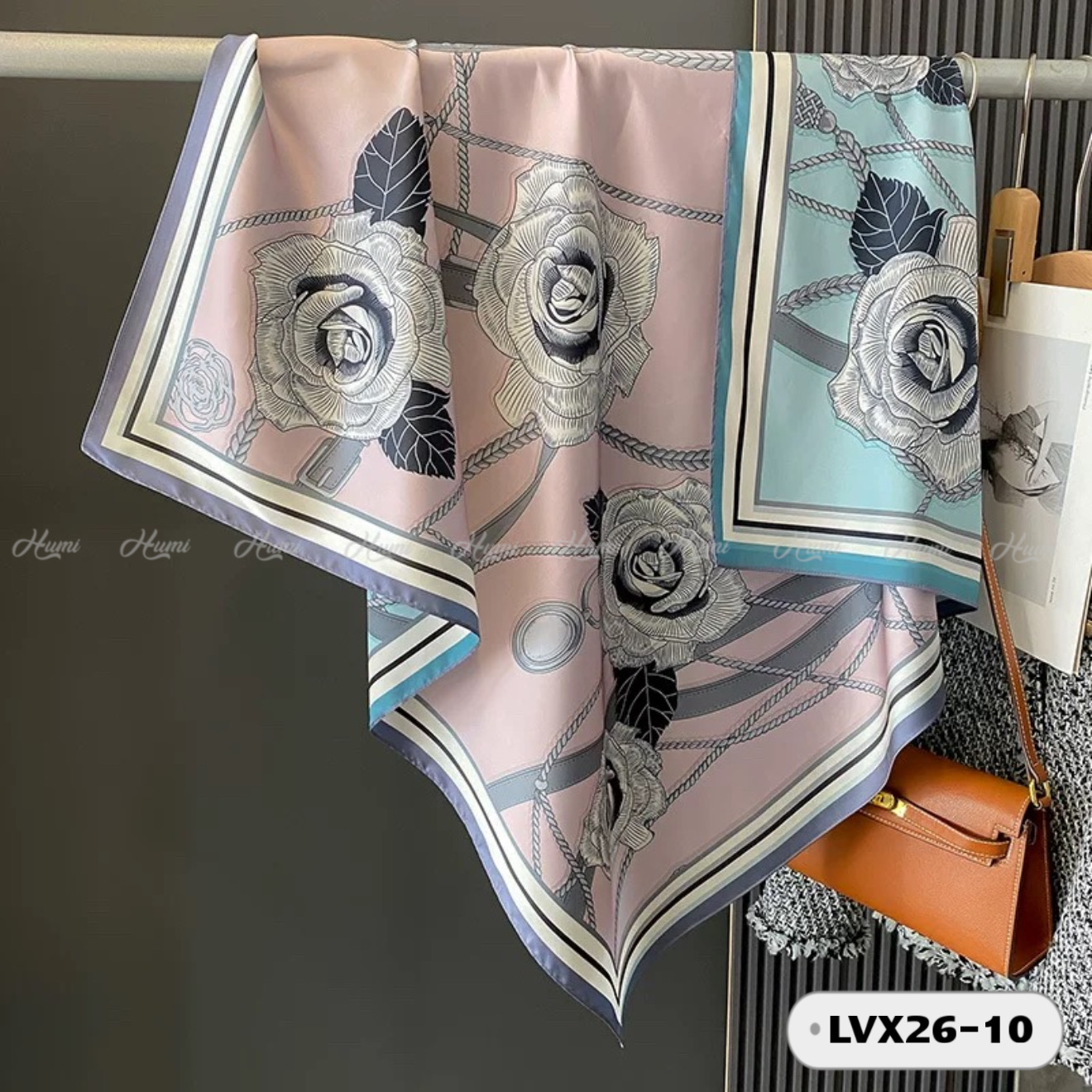 KHĂN LỤA VUÔNG 2 MẶT 90X90CM (LVX26-10)