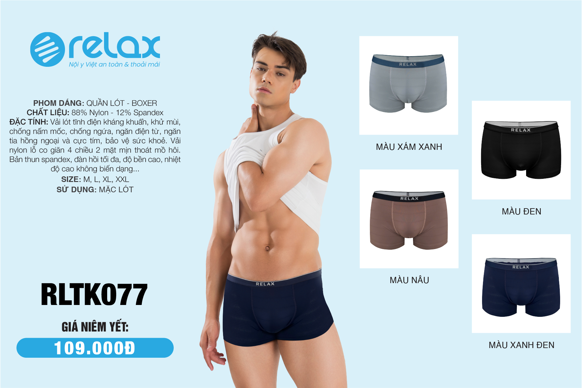 COMBO 3 QUẦN LÓT NAM RLTK077