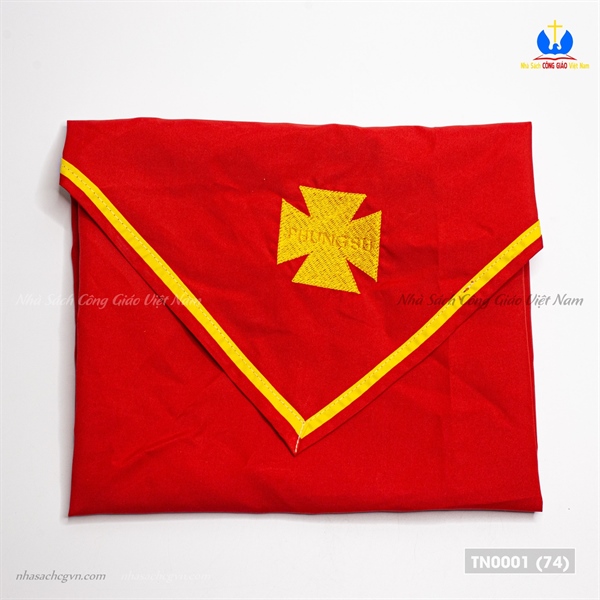 Khăn huynh trưởng (đỏ viền vàng)