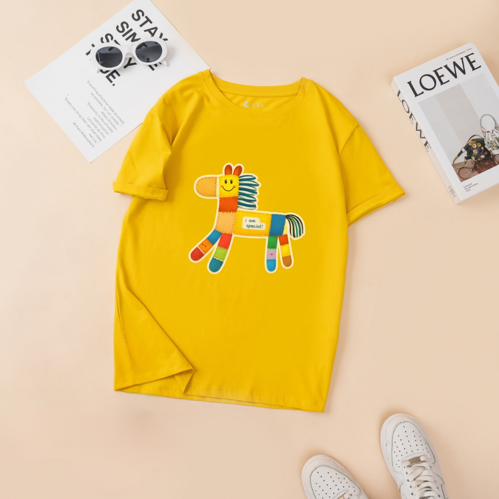 [BST Tết 2026] Áo thun gia đình Tết Bính Ngọ in hình ngựa đáng yêu - Áo thun gia đình 3-4-5 người - Loza Kids  GĐ009_thumbnail_3