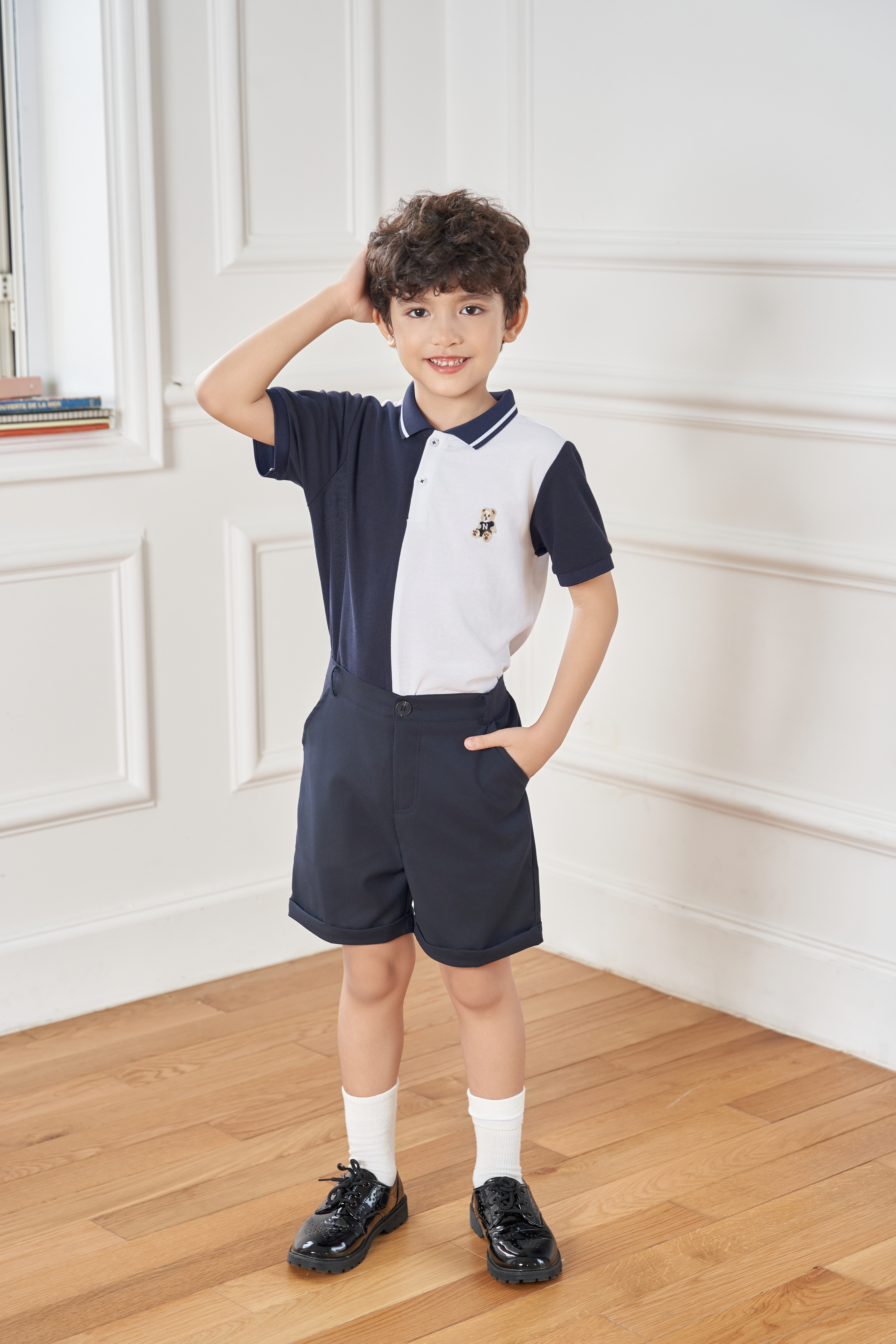 Polo phối màu nửa thân trước_thumbnail_3