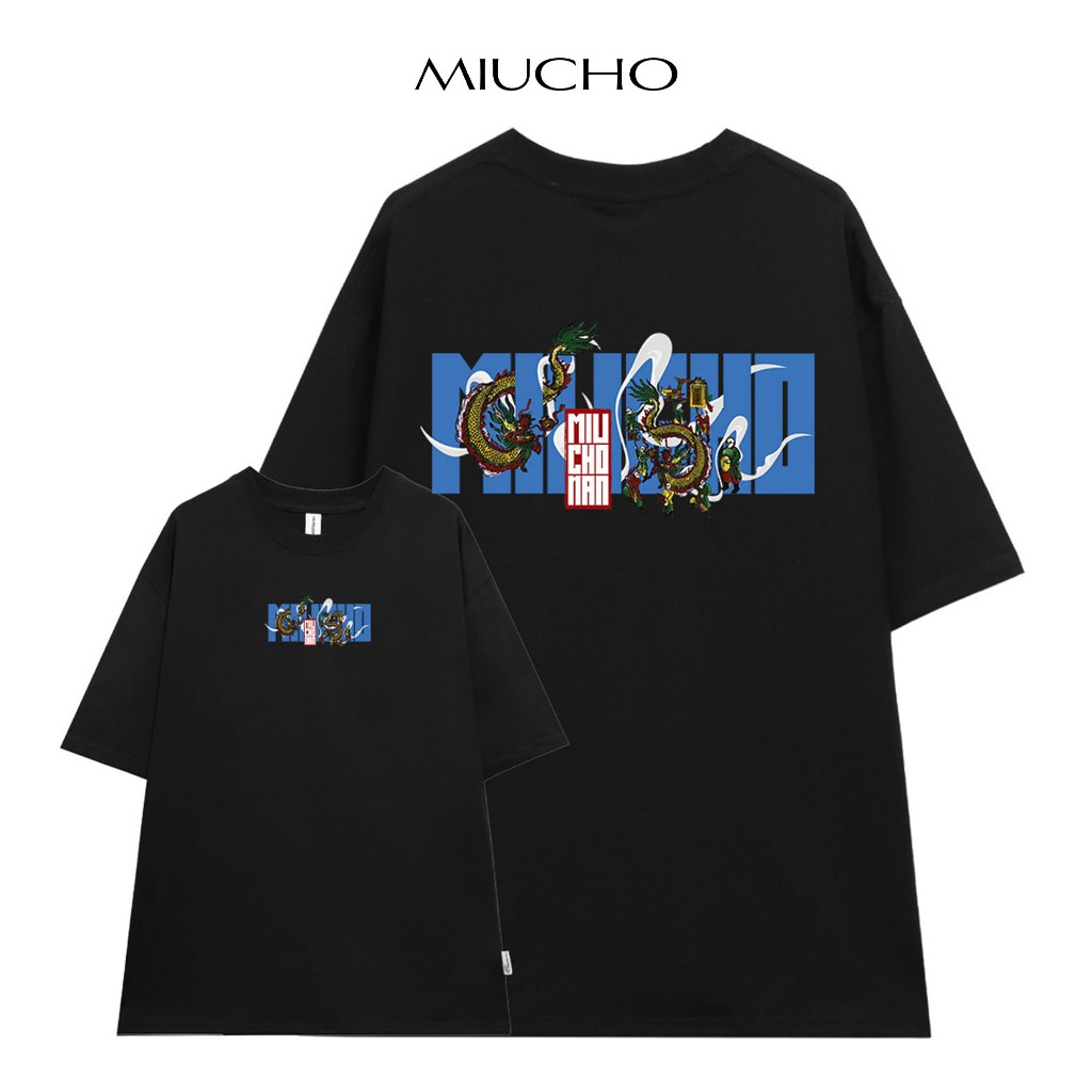 Áo thun nam form rộng 12 con giáp tuổi Thìn ( tuổi rồng) ATD442 Miucho Man cotton cổ tròn ingraphic_thumbnail_2