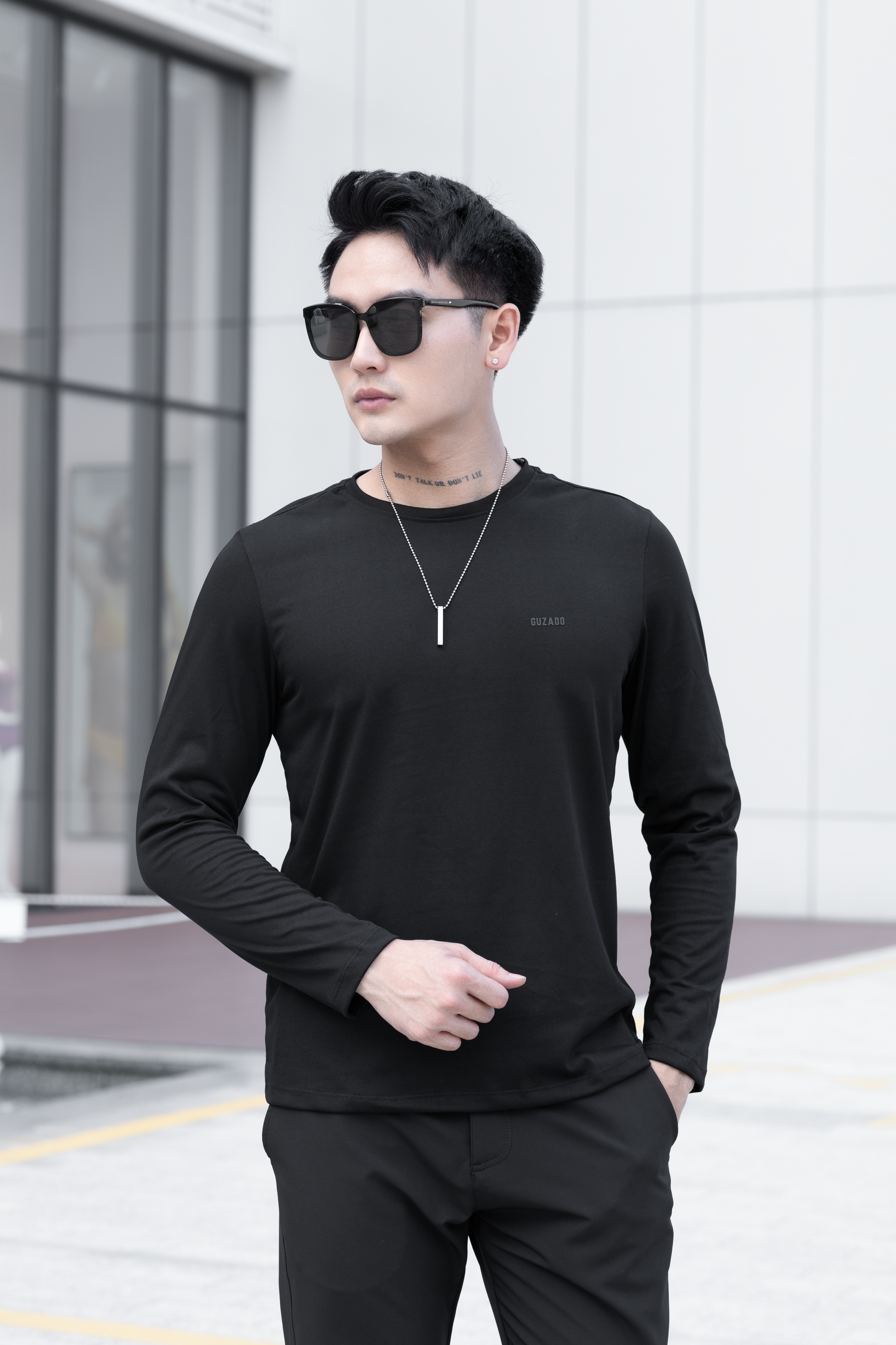 Áo Dài Tay GUZADO Cotton CVC GDT03_thumbnail_20