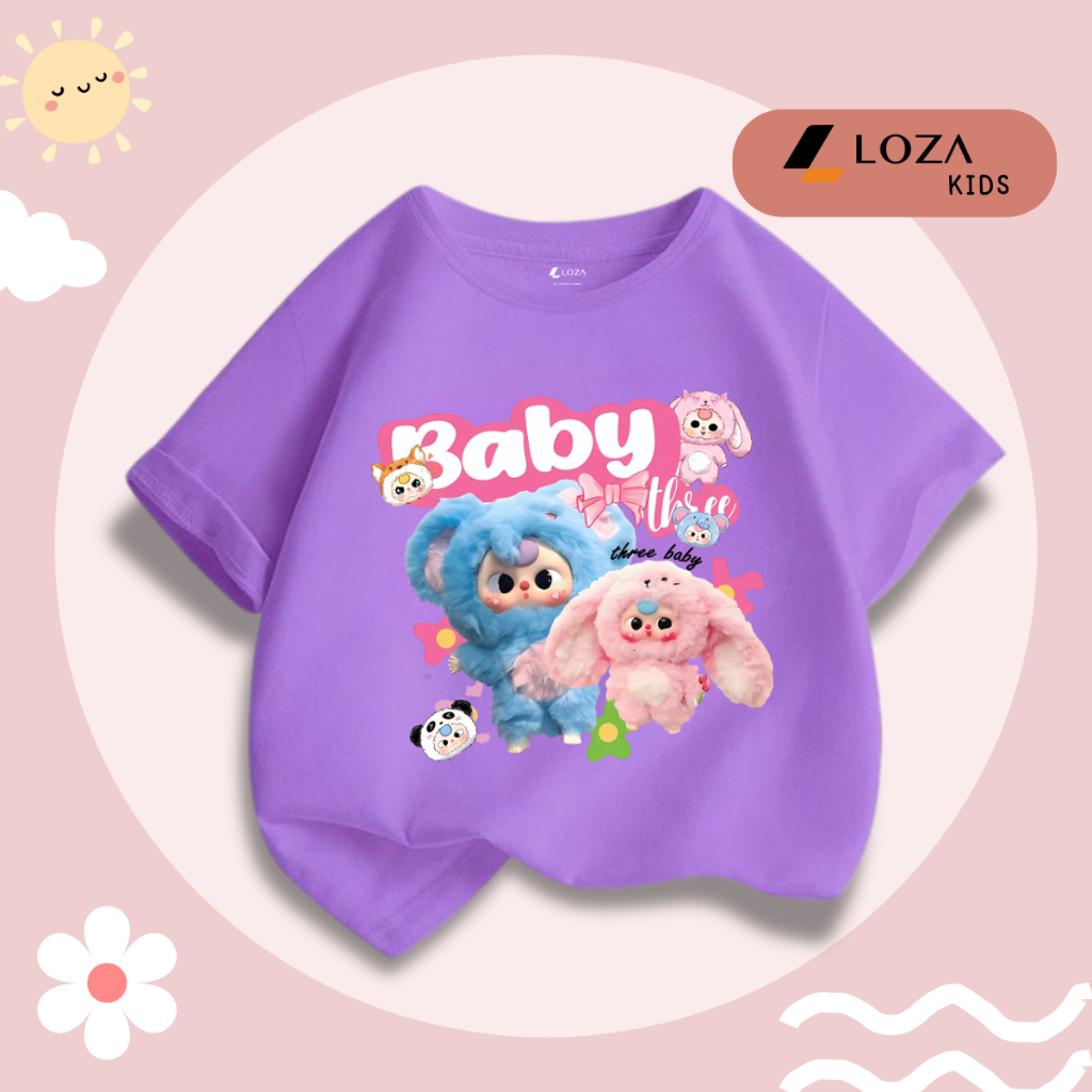 Áo phông Baby Three cho bé gái - Áo phông trẻ em Loza Kids - CA003_thumbnail_12