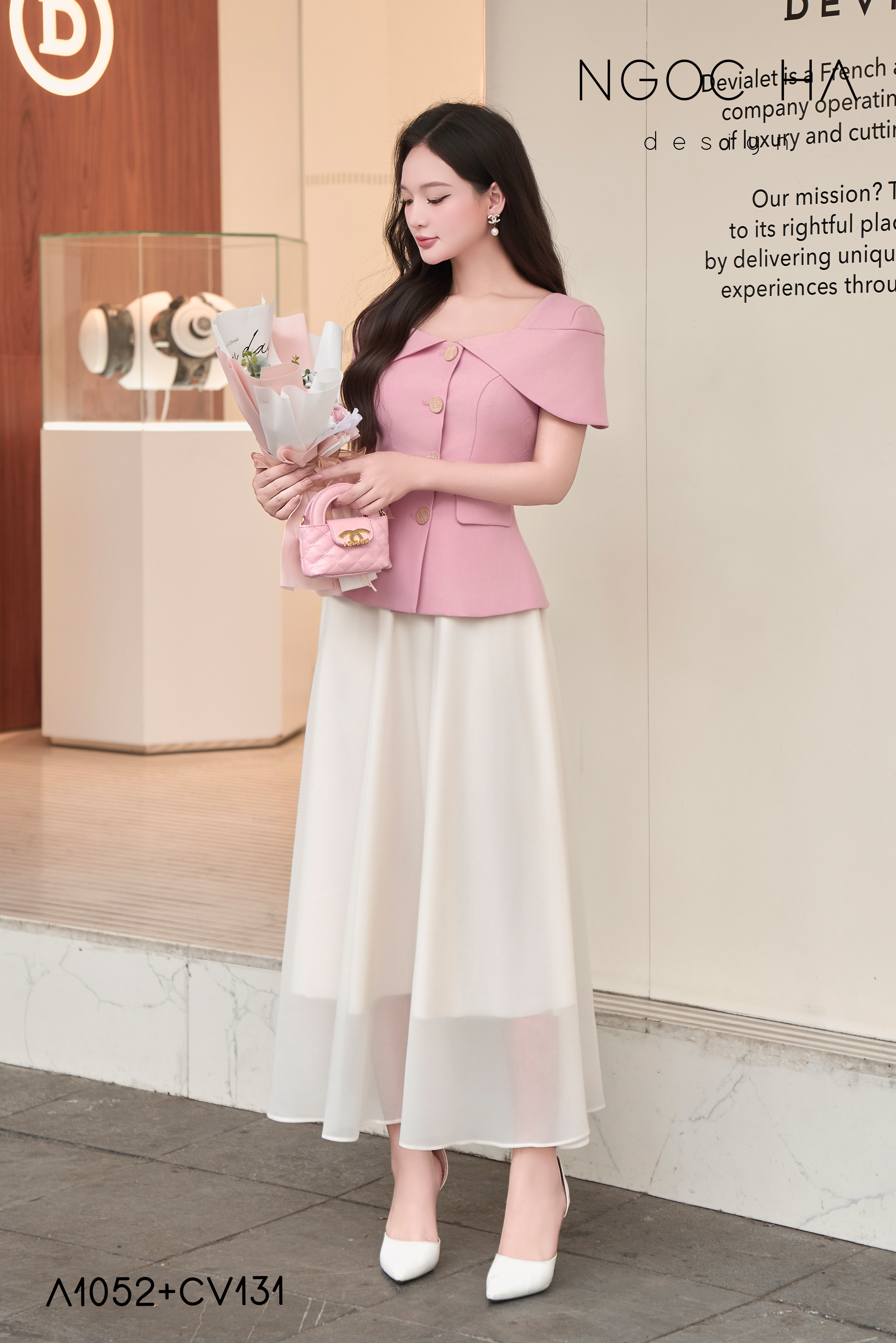 Venus Skirt_ Chân Váy Xòe Màu Kem CV131_thumbnail_2