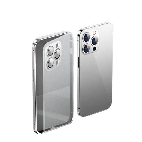 ỐP LƯNG IPHONE VỚI KHUNG VIỀN BẰNG KIM LOẠI MẶT LƯNG NHÁM MỜ CÓ THẾ THÁO RỜI NHỜ KHÓA ĐÀN HỒI