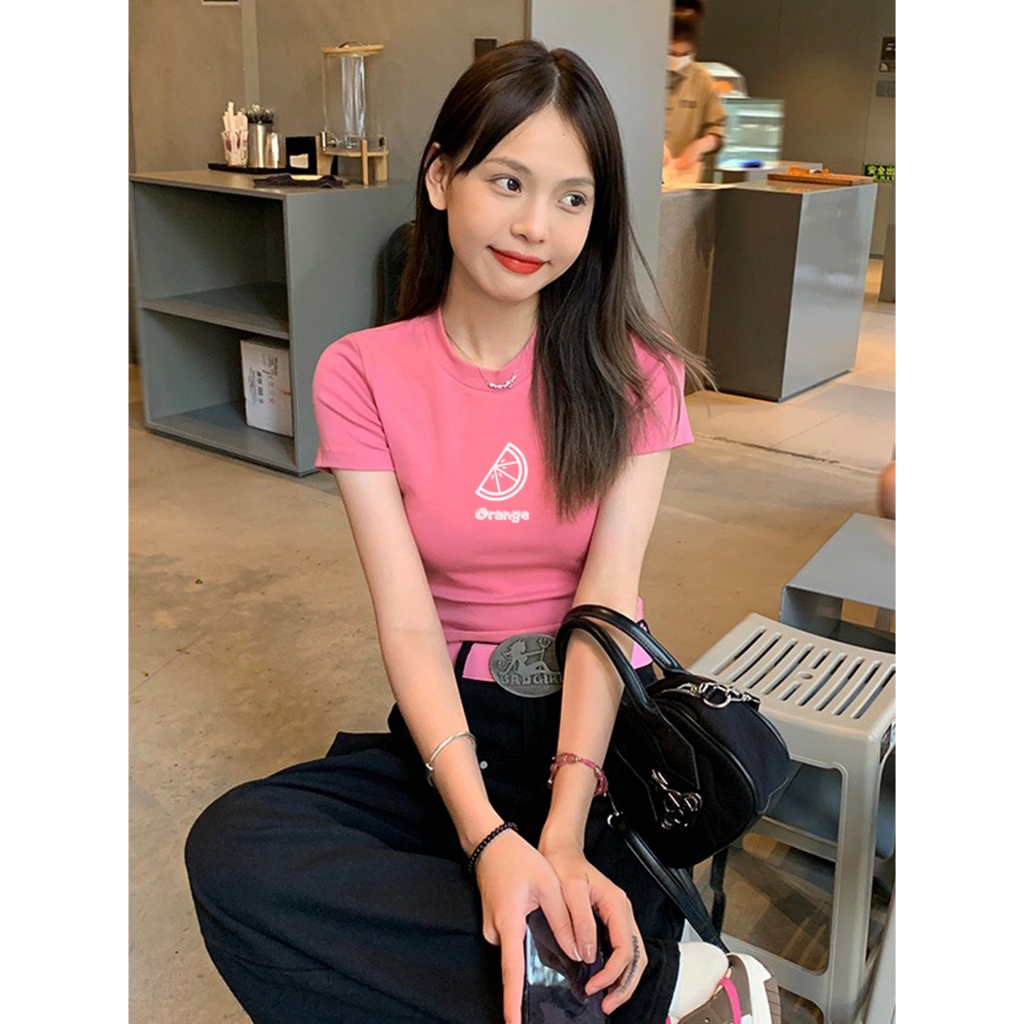 Áo croptop nữ form ôm -Áo thun kiểu dáng ngắn croptop LOZA G0113_thumbnail_5