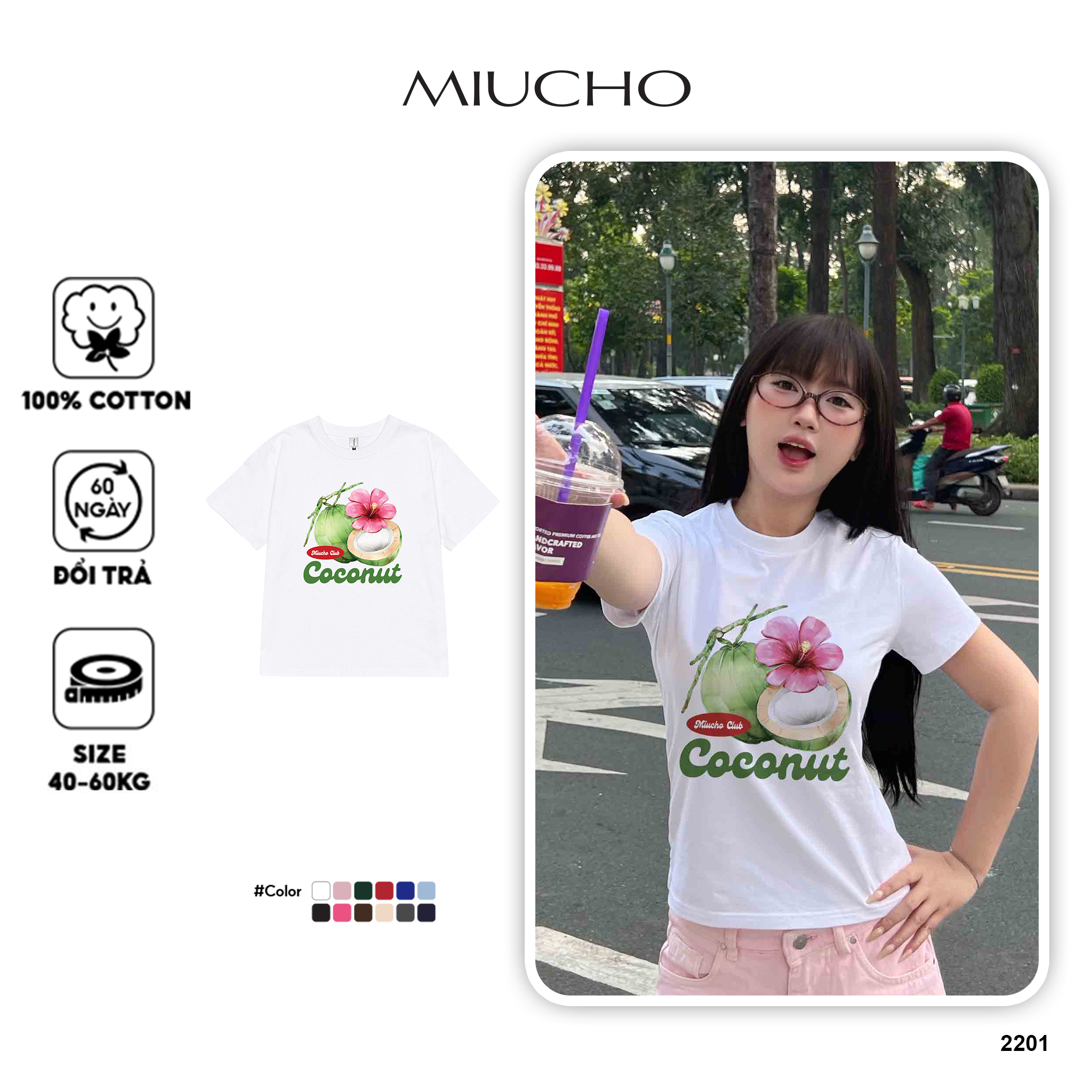 Áo baby tee ôm body trái cây hè biển Miucho BST cổ tròn vải cotton 4c thoáng mát in mix_thumbnail_27