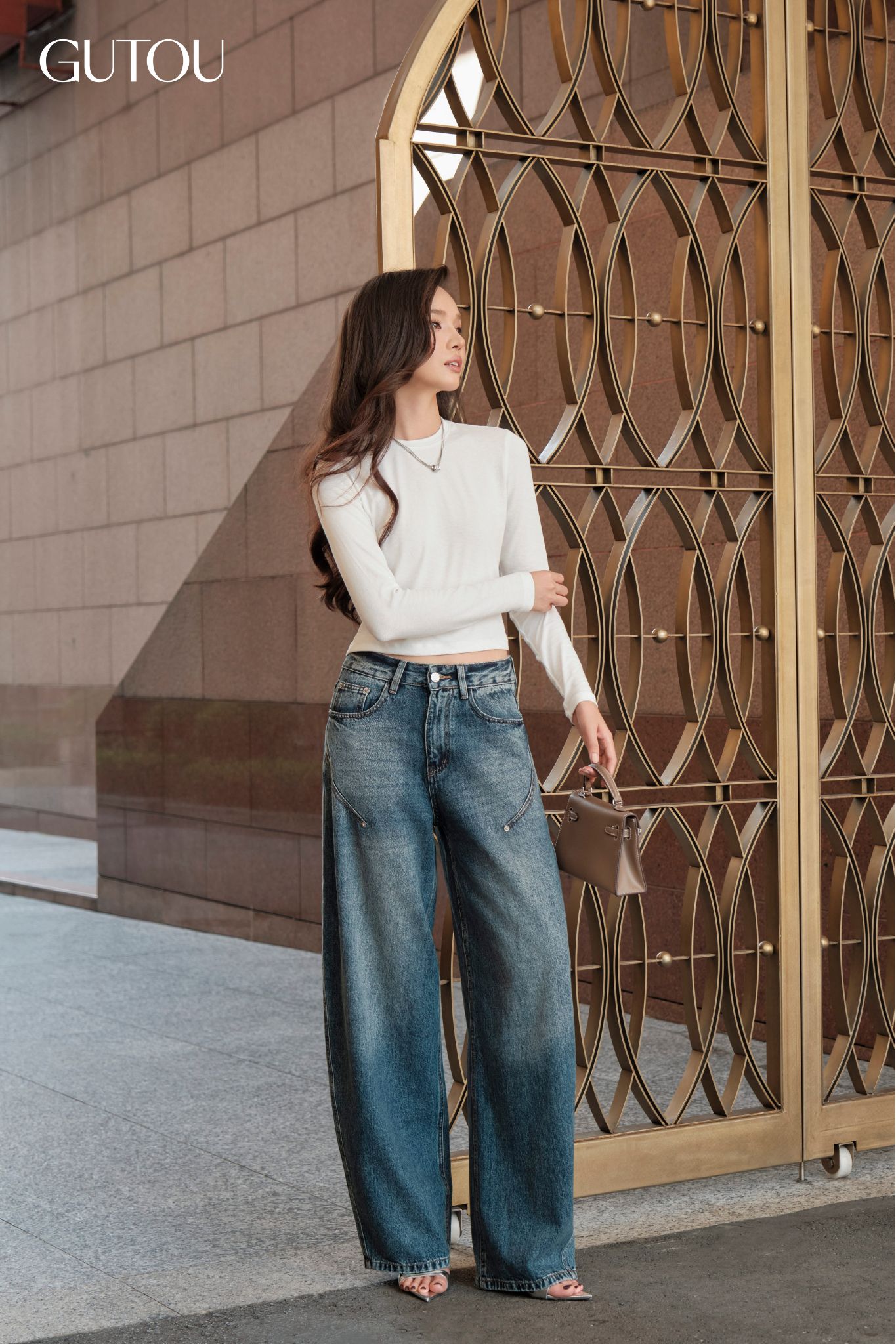 [ GUTOU ] Quần Jean Embro Baggy