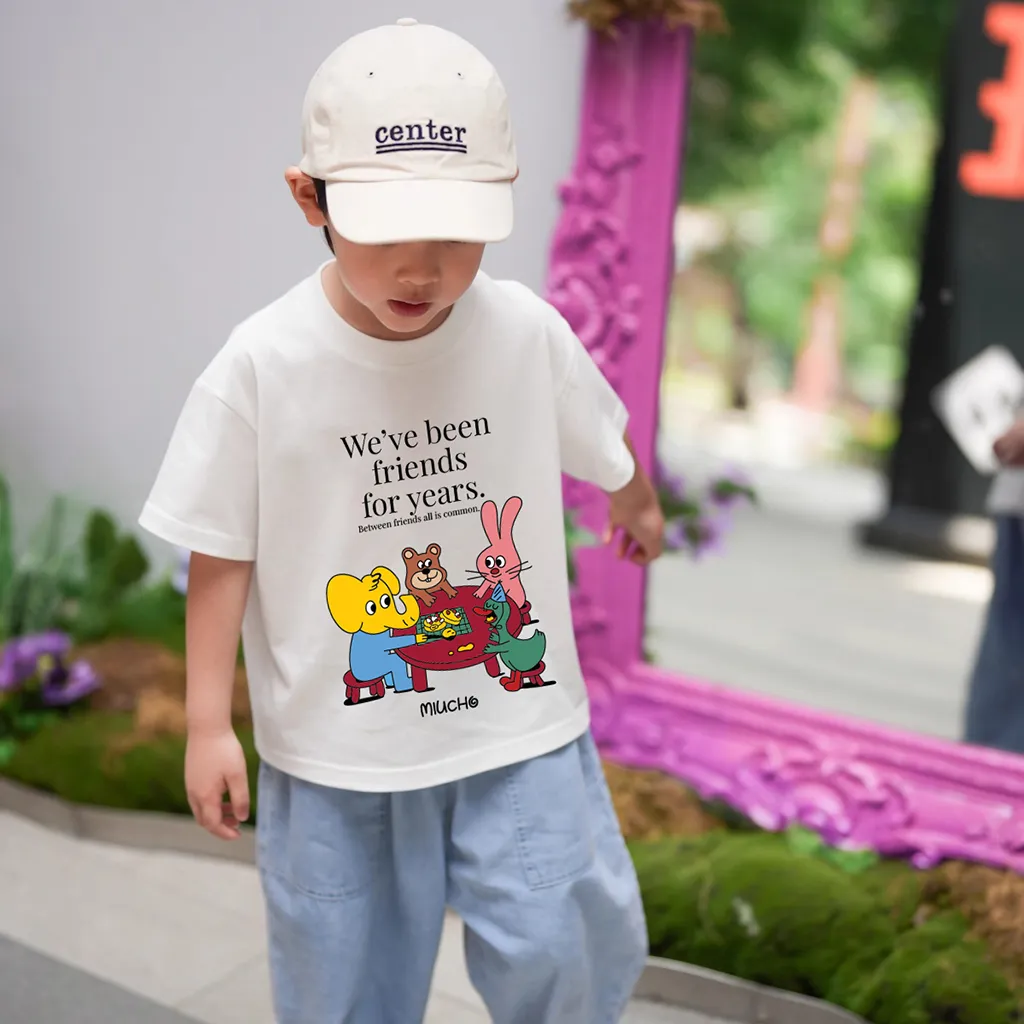 Áo thun kid hoạt hình dễ thương tay ngắn cổ tròn 2533 Miucho Kid vải cotton thoáng mát cho bé_thumbnail_3