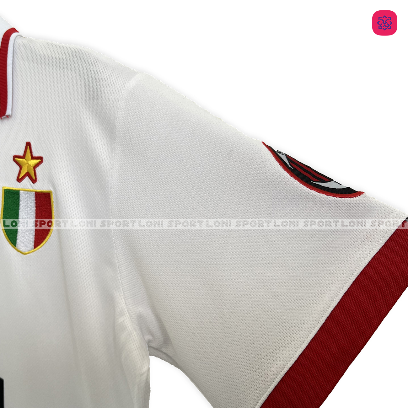 Áo retro Ac Milan sân khách trắng 95/96_thumbnail_4