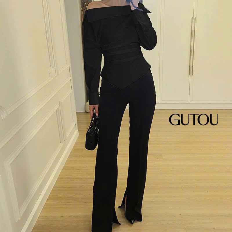 [ GUTOU ] Áo Sơ Mi Trễ Vai Audrey Top_thumbnail_8