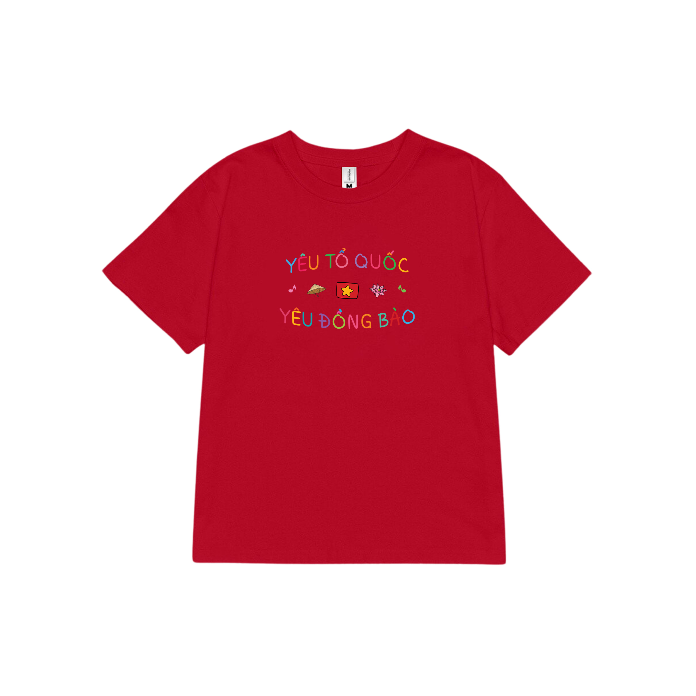 Áo baby tee ôm eo Việt Nam tôi yêu 2128 Miucho cổ tròn vải cotton 4c co giãn thoáng mát in mix_thumbnail_7