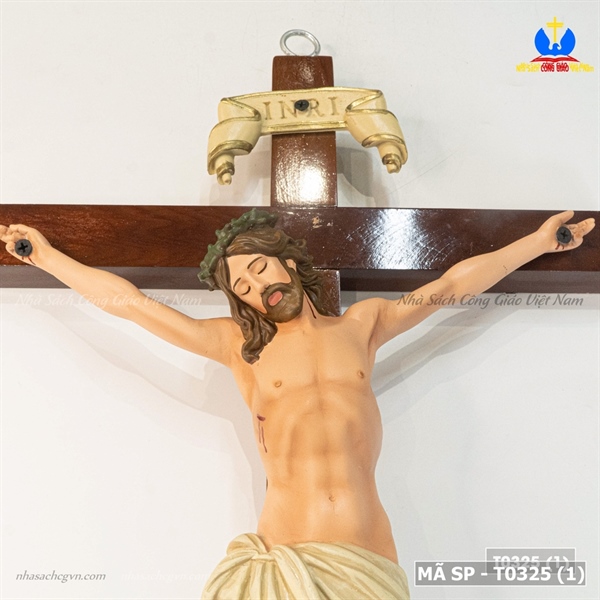 Tượng Chúa chịu nạn 35cm vẽ tay ✔_thumbnail_1