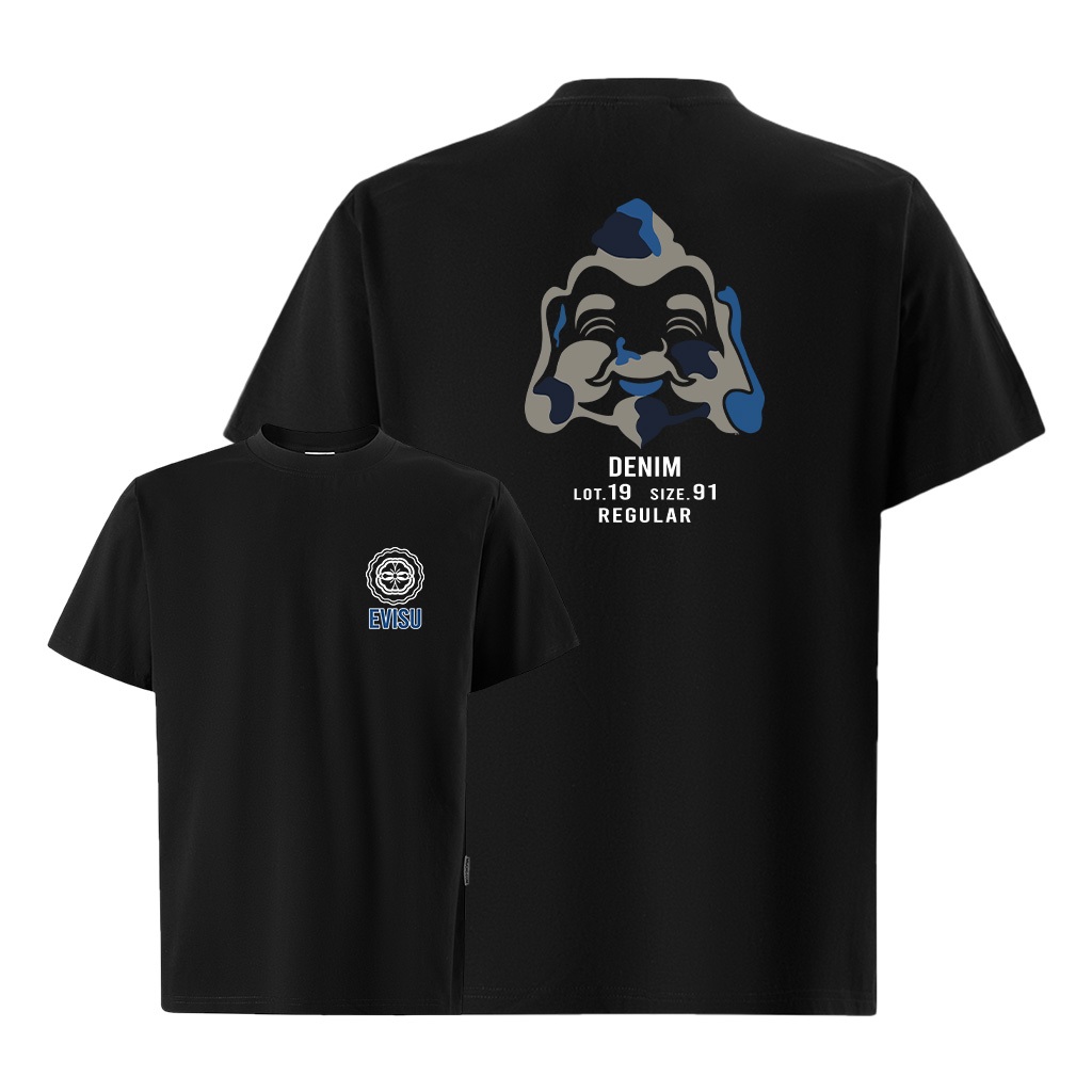 Áo thun Evisu nam chất form rộng local brand ATD874 Miucho Iconic tay ngắn vải cotton cổ tròn in mix_thumbnail_0