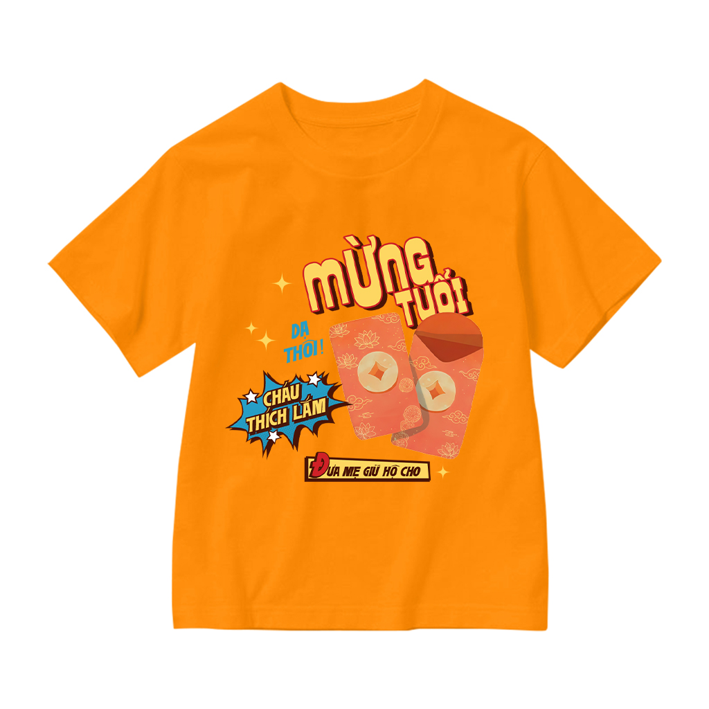 Áo thun kid Tết Bính Ngọ Kado vải cotton dày dặn thoáng mát nhiều màu Mừng tuổi cho bé 2857_thumbnail_19