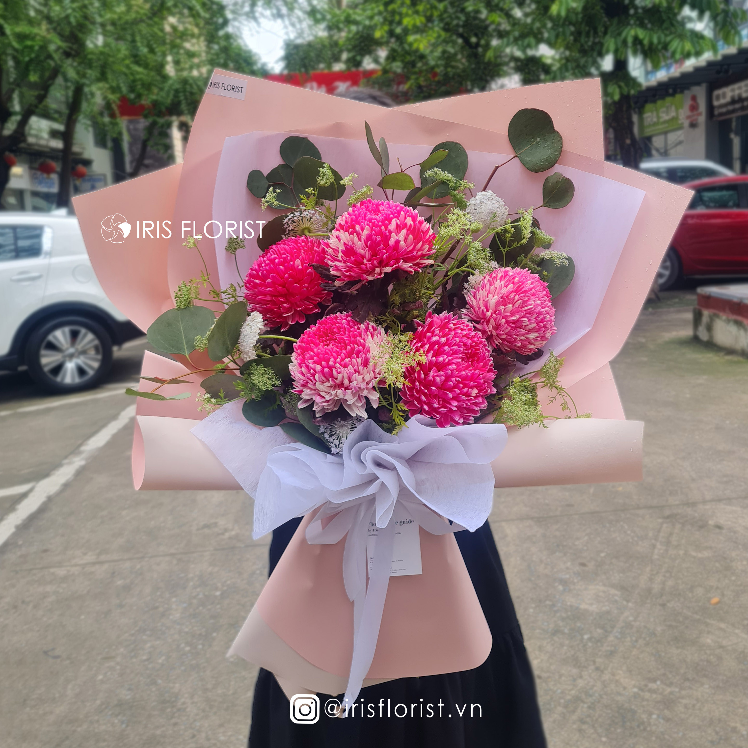 Bó hoa Cúc Mẫu Đơn - Size M_thumbnail_0