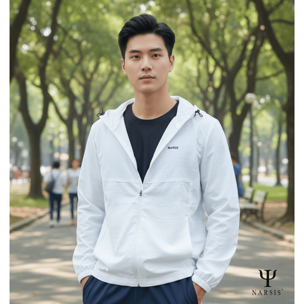 Áo Khoác Gió Nam Narsis 1 Lớp, Chống Nắng, Chống Gió, Phong Cách Trẻ Trung - D25016_thumbnail_2
