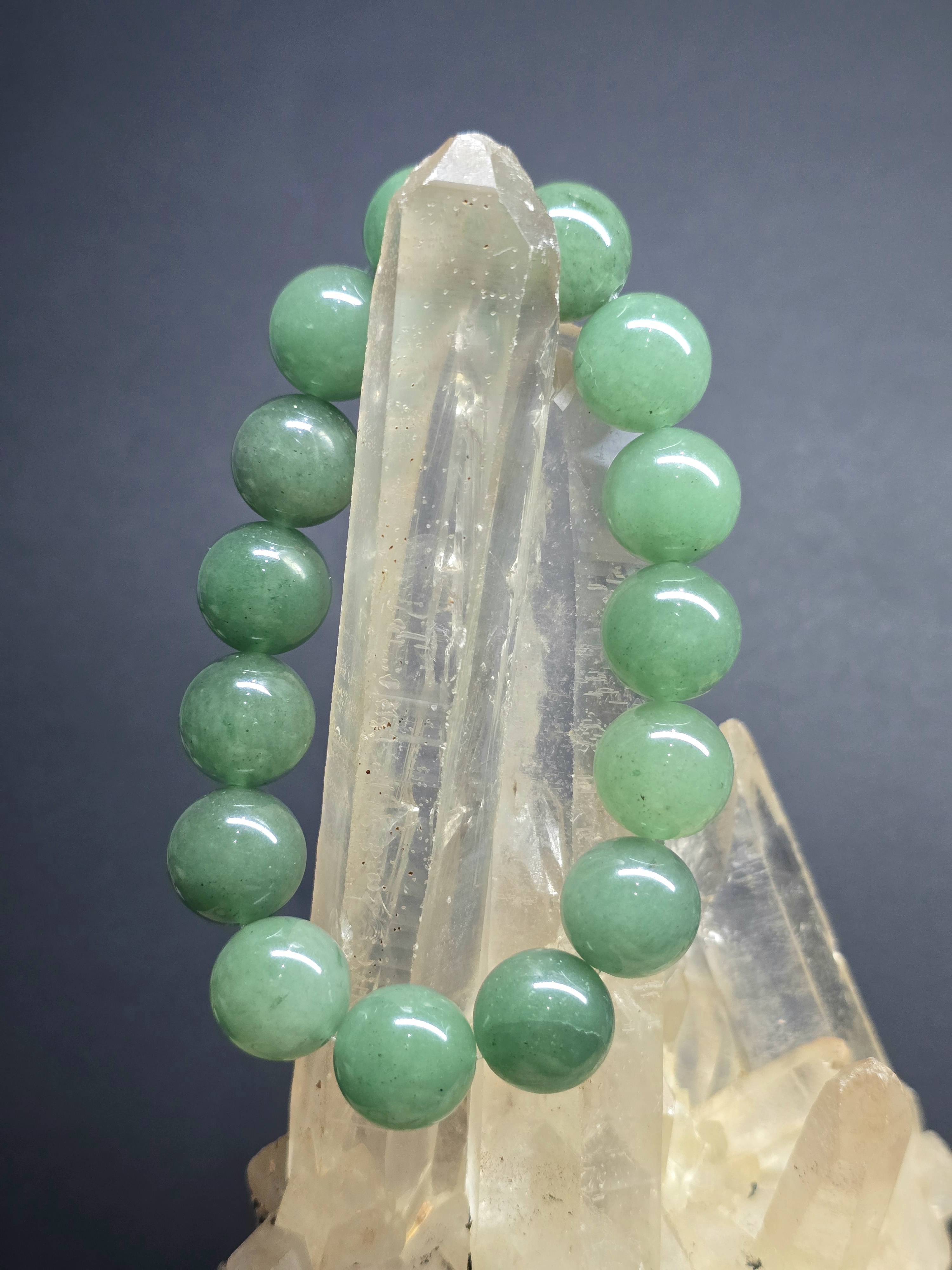 Vòng Tay Đá Thạch Anh Xanh Green Aventurine Ngọc Đông Linh_thumbnail_6