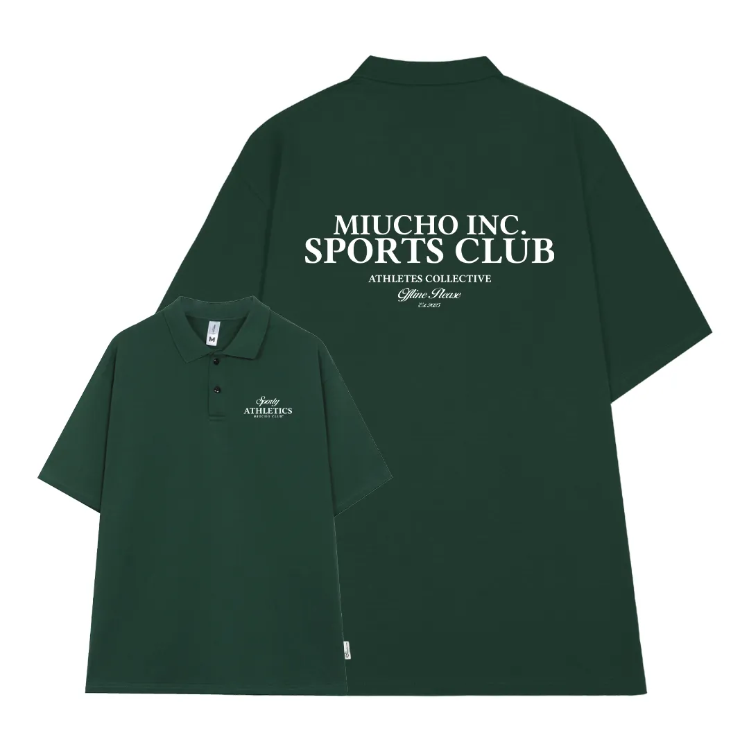 Áo polo form rộng in typography 2475 Miucho vải cotton thoáng mát mềm mại tay ngắn cổ trụ_thumbnail_11