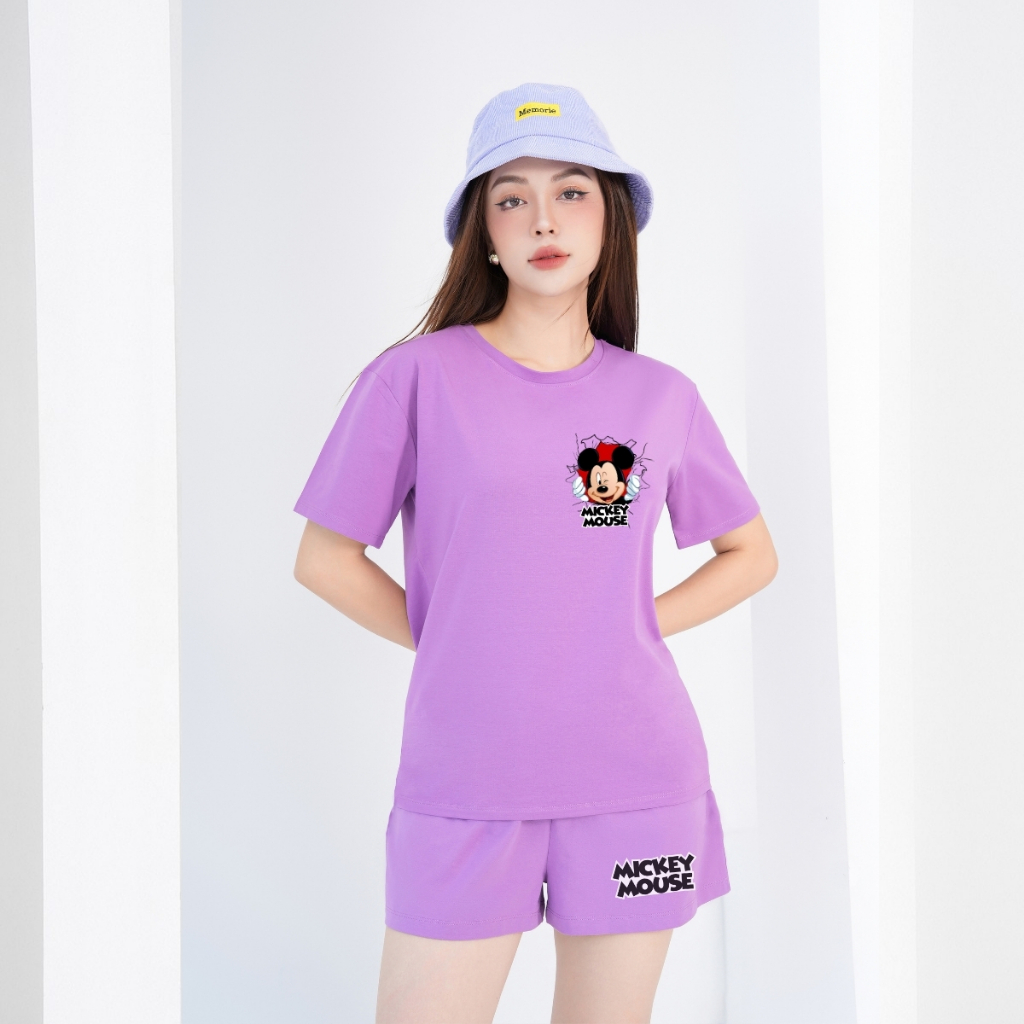 Đồ bộ nữ mặc nhà dáng rộng thời trang hè - Quần áo cộc nữ LOZA BP96_thumbnail_3