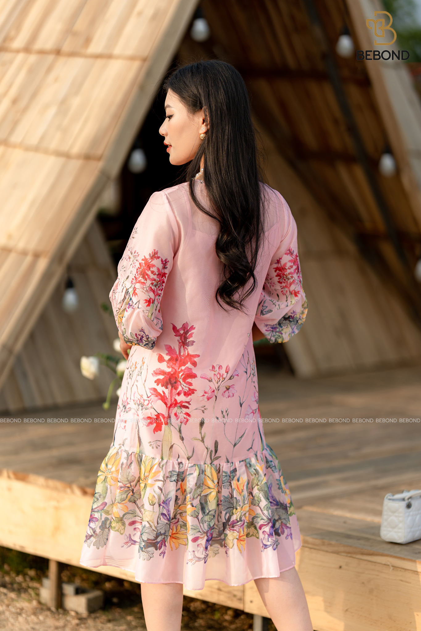 ĐẦM SUÔNG ĐÍNH HOA MÀU HỒNG- EULALIA DRESS_thumbnail_2