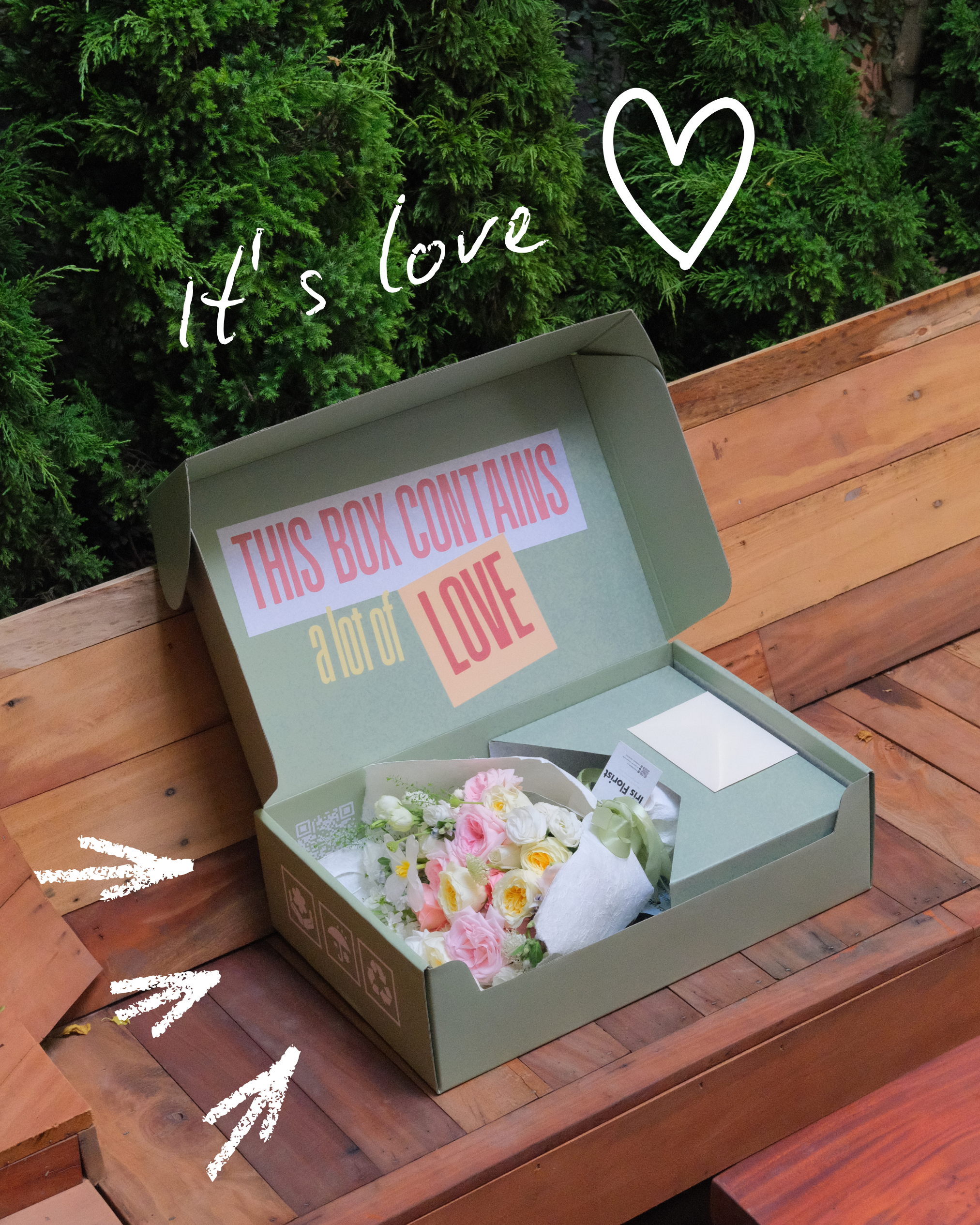 FS BOX - Bó hoa size M (tone hồng vàng) - Set kèm hộp_thumbnail_5