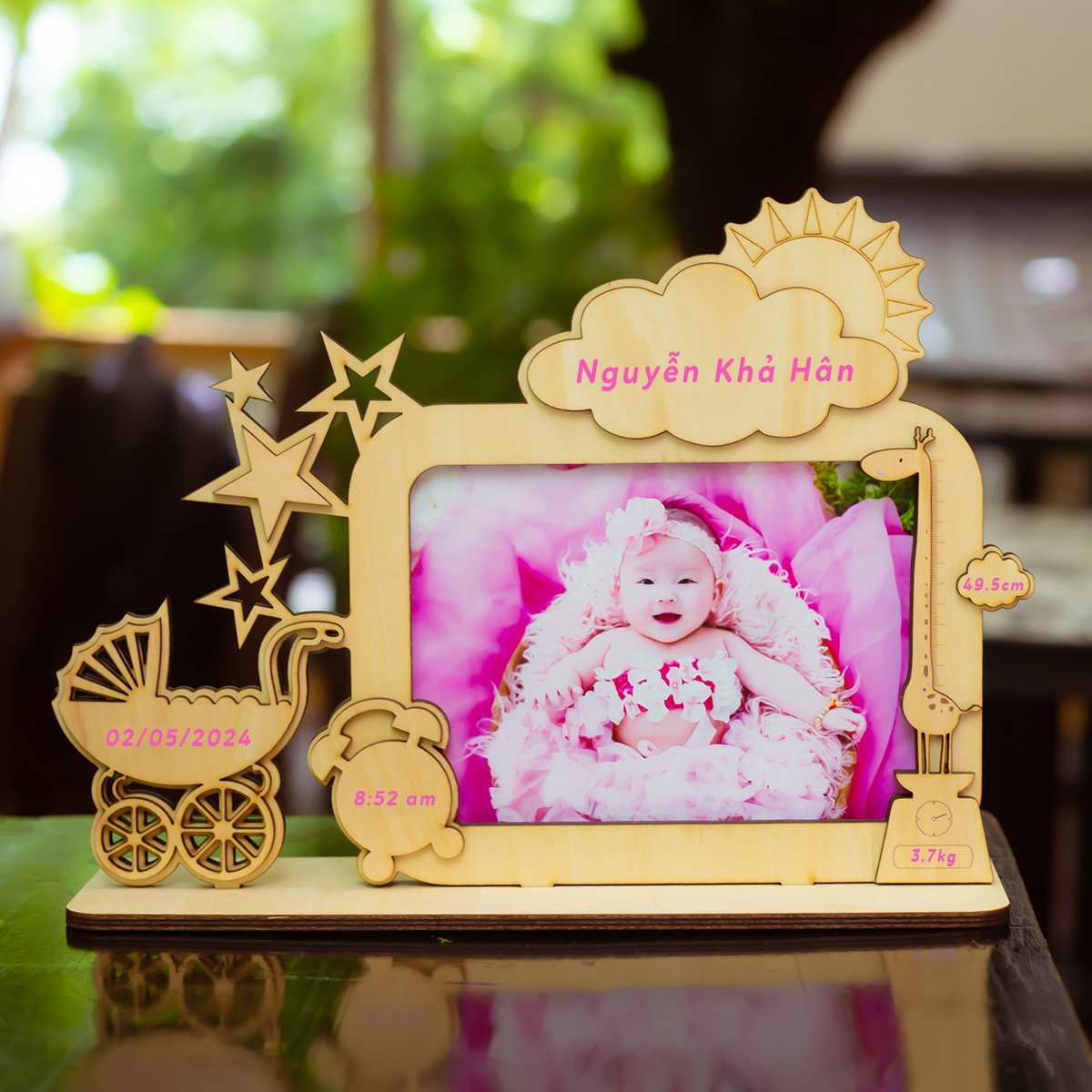 Khung Ảnh Gỗ Cho Bé - In Theo Yêu Cầu, Lưu Giữ Khoảnh Khắc (20x30 cm)_thumbnail_2