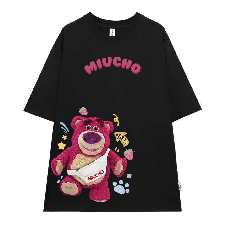 Áo thun nữ form rộng AT399 Miucho chất vải cotton in brand name_thumbnail_6