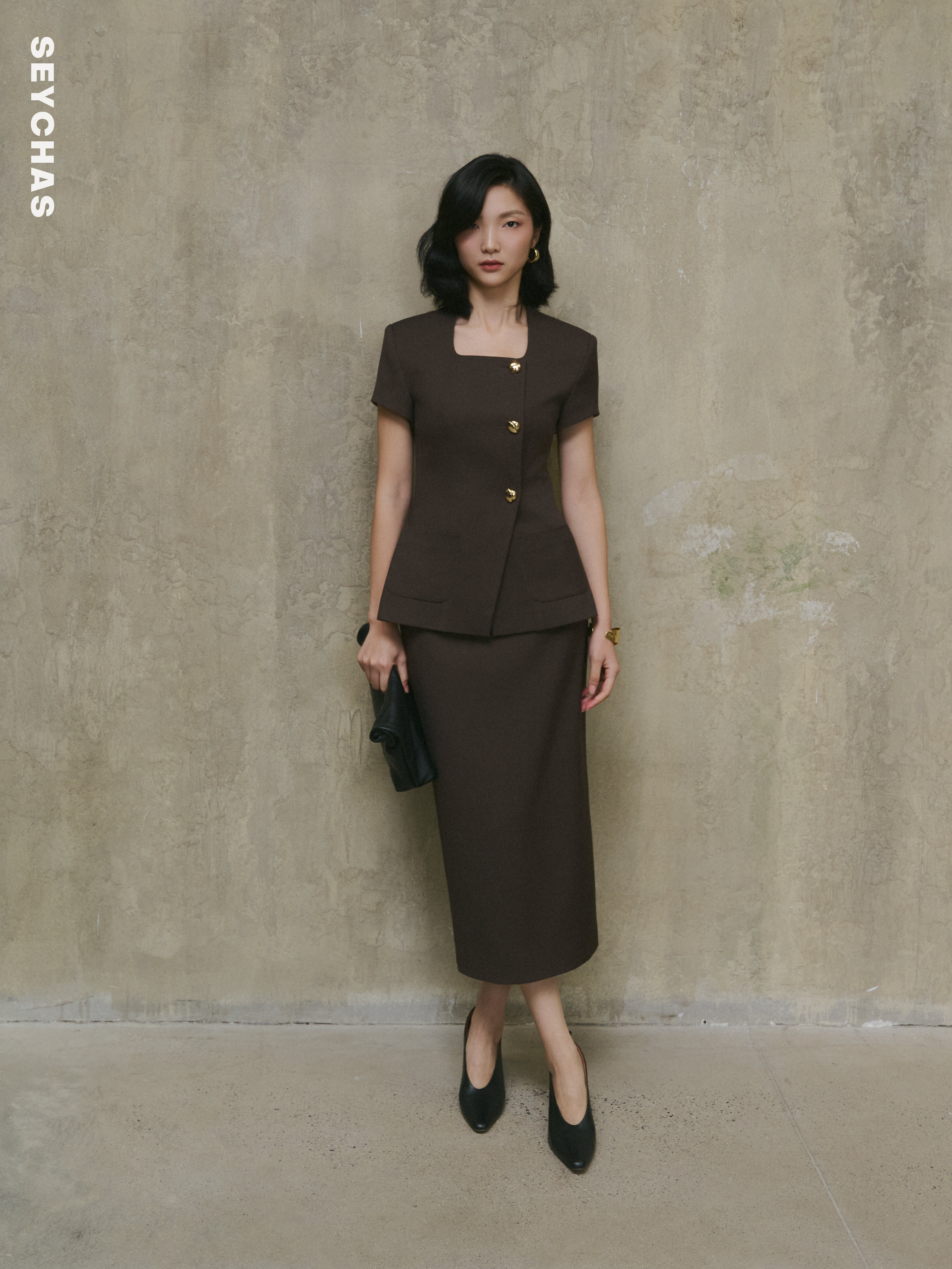 CLARA SKIRT - Dark brown_thumbnail_0
