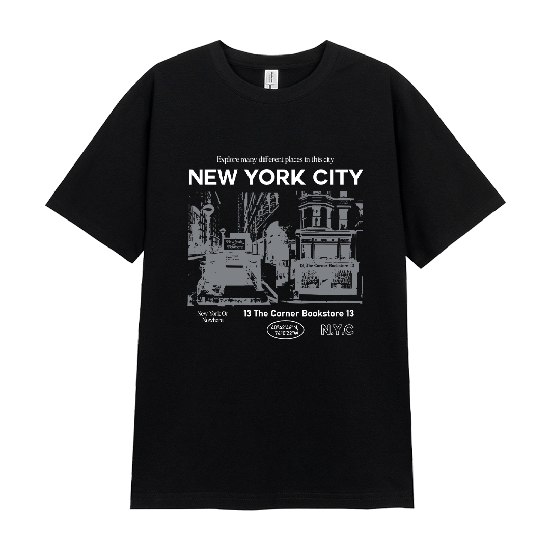 Áo thun nữ đẹp form vừa 2220 Miucho Chic vải cotton thoáng mát co giãn cổ tròn in mix