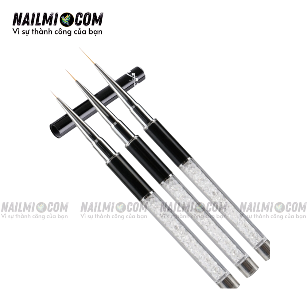 Cọ nét - cọ râu vẽ móng tay - 9mm - cán đá
