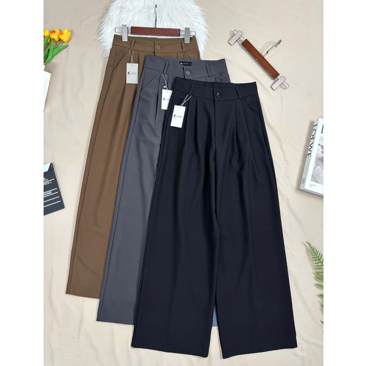 Quần suông ống rộng hack dáng cực đỉnh - Loza LQ095227 LQ095227