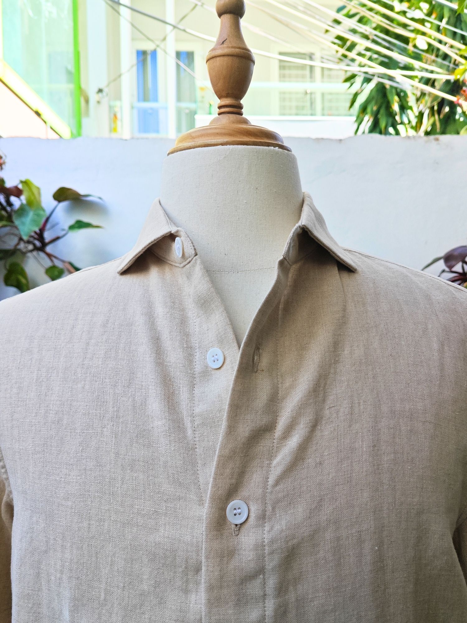 Sơ mi 100% linen tay dài cổ kiểu Ý_thumbnail_2