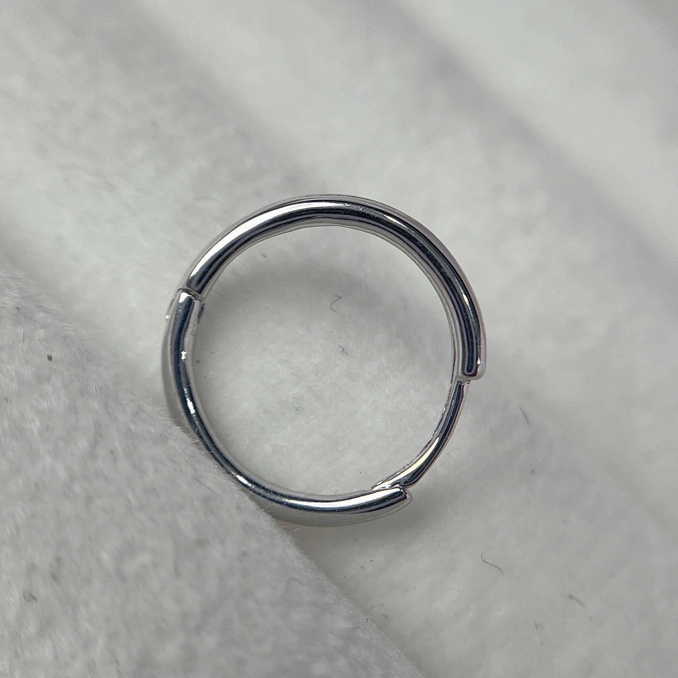 Khuyên vòng bạc xi đẹp size 12