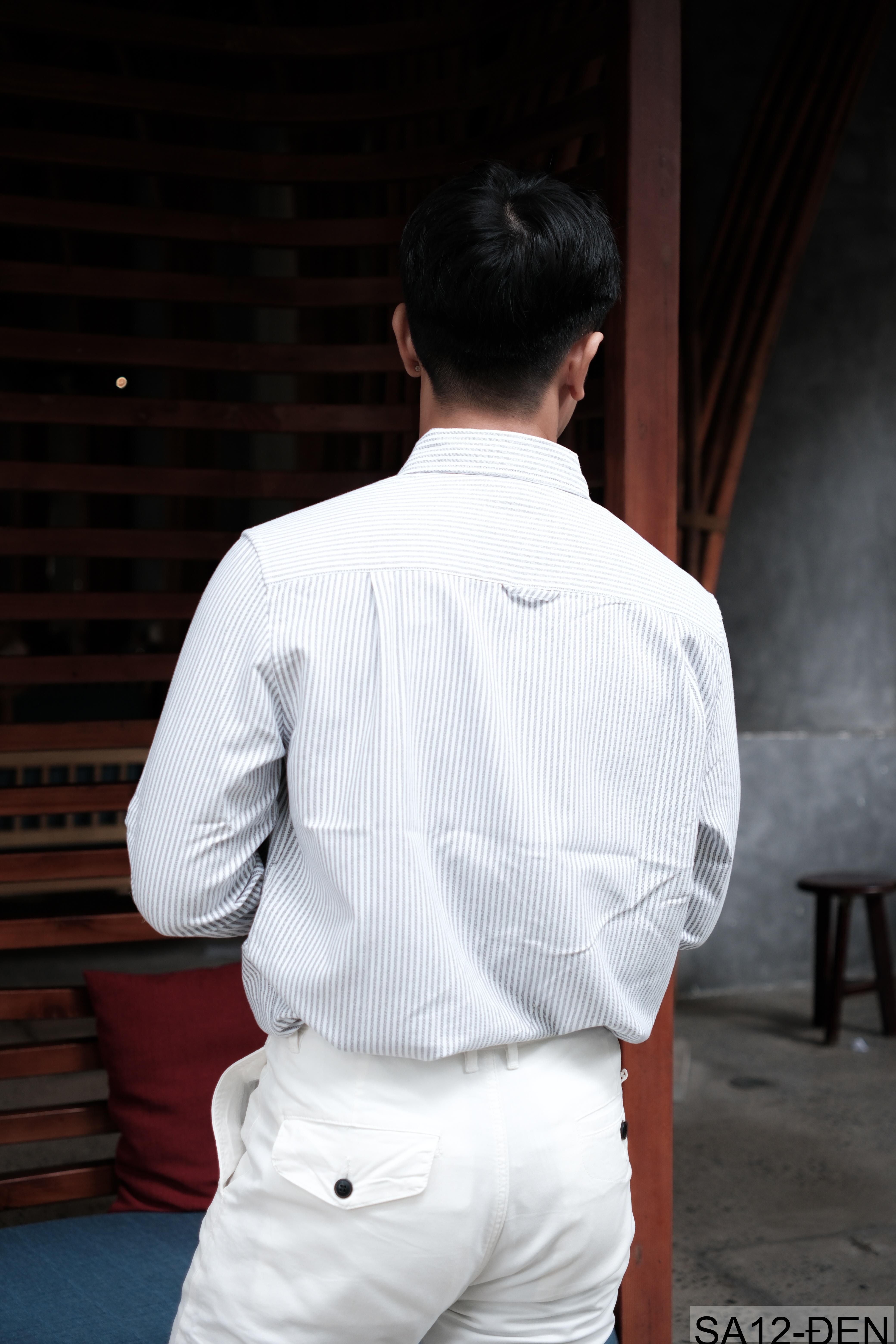 SA12 - Áo sơ mi nam dài tay sọc ngang phong cách Nhật Bản, chất cotton mềm mại, dáng rộng thoải mái_thumbnail_16