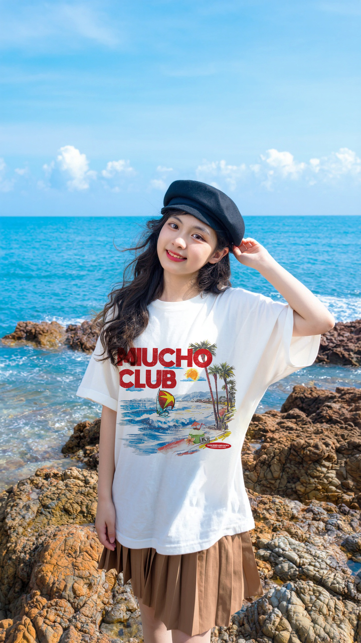 Áo thun boxy chill vibes 2104 Miucho cổ tròn vải cotton 2c 250gsm đứng form in mix_thumbnail_4