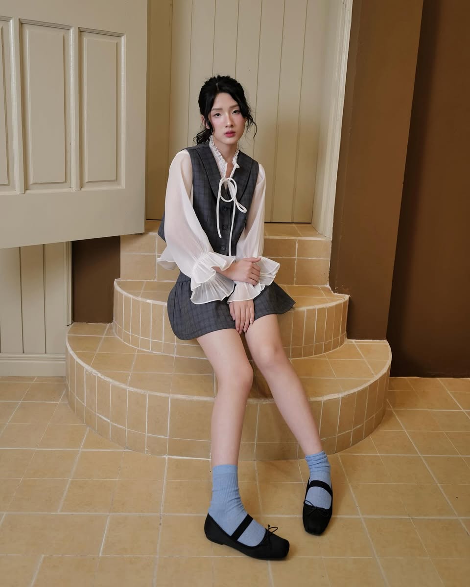 Bộ ngủ quần cộc 2 dây