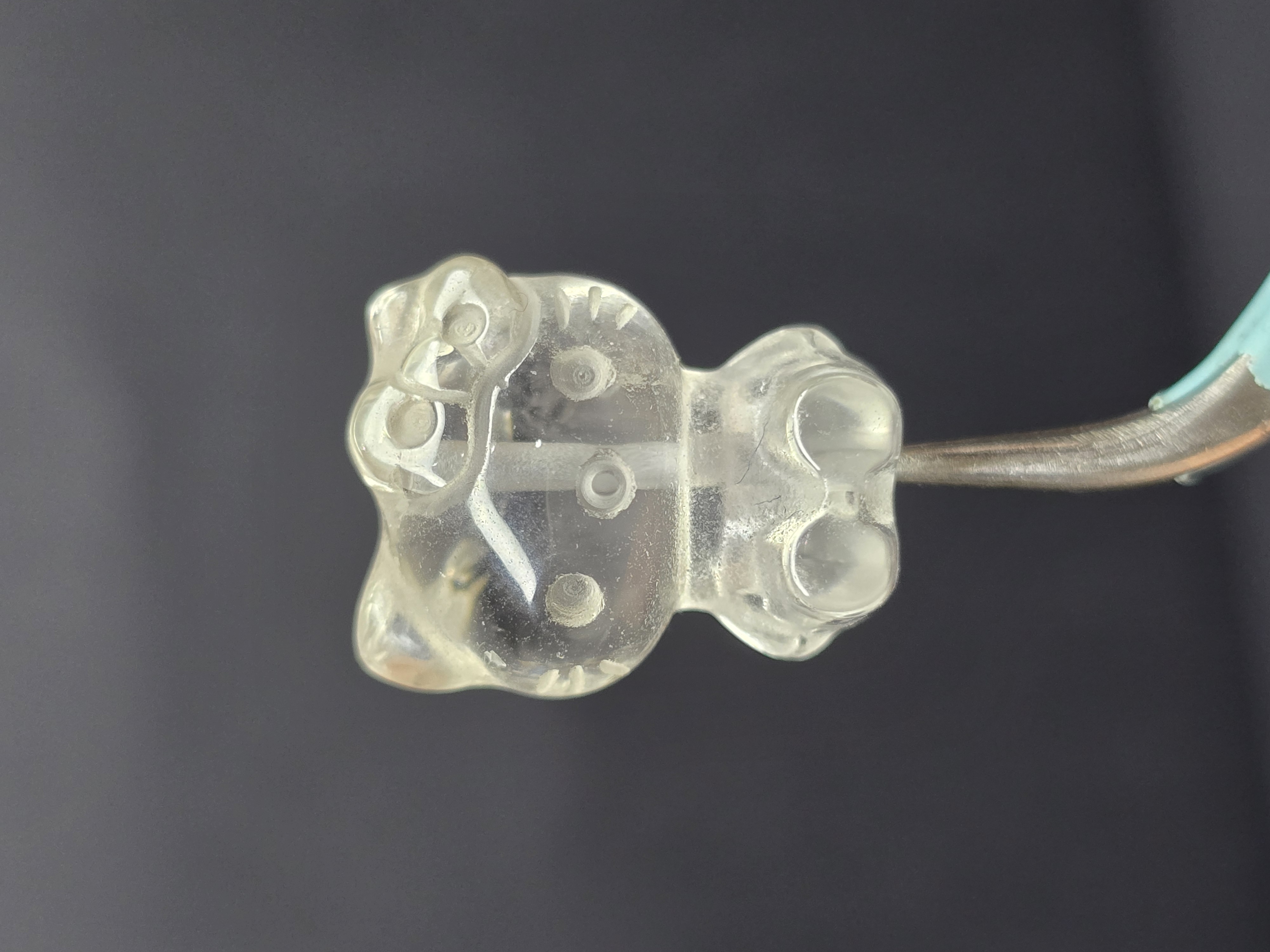 Charm Hạt Lẻ Thạch Anh Trắng - Mèo (Đã Xỏ Lỗ - Bán Lẻ 1 Viên)