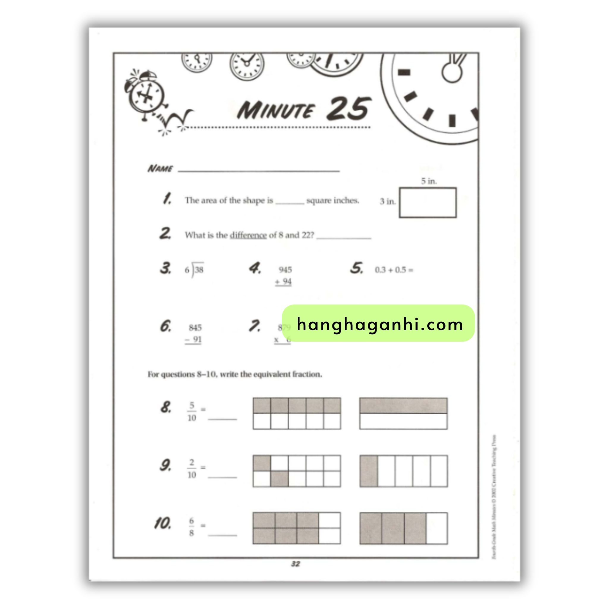 Math Minutes Grade 4- Sách Toán Tiếng Anh cho bé lớp 4_thumbnail_9