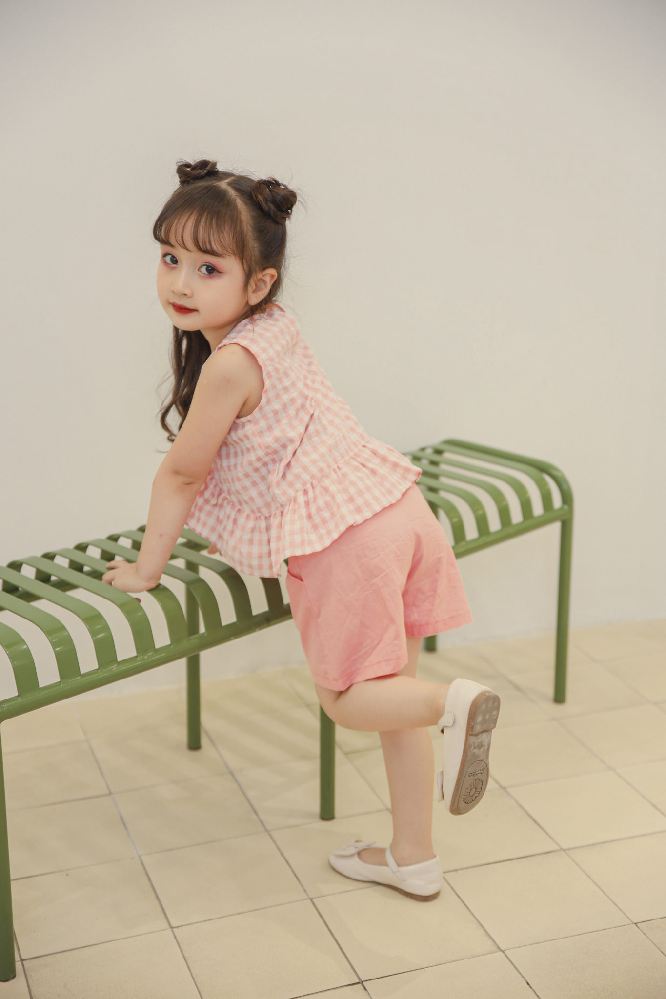 Set áo kẻ cổ V bèo_thumbnail_2