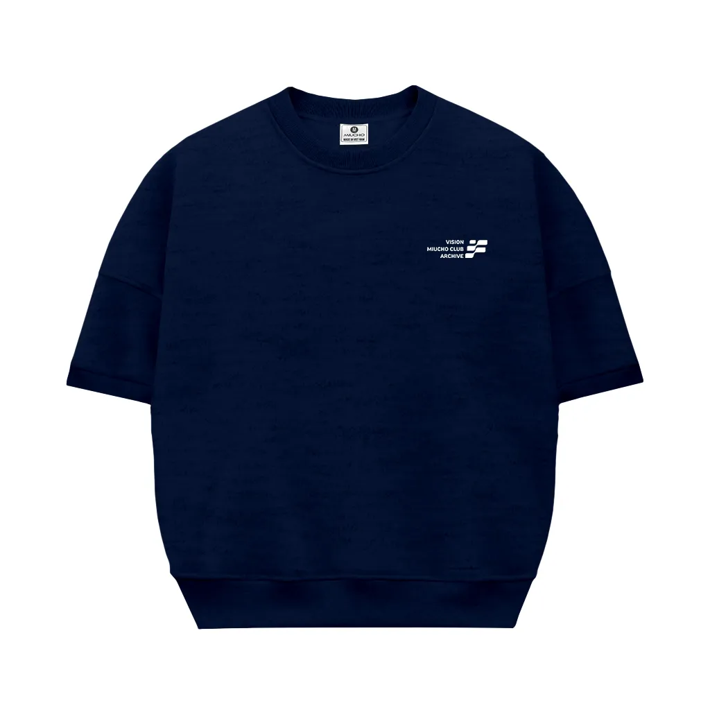 Áo sweater tay ngắn form boxy basic nhiều màu 2599 Miucho tay ngắn cổ tròn vải nỉ 2 da thoáng mát in basic_thumbnail_9