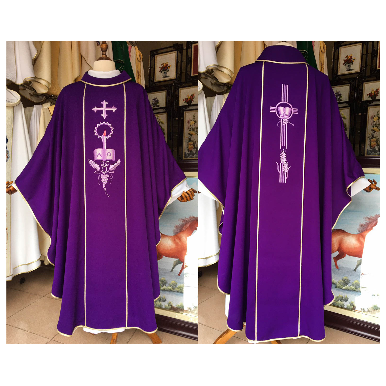 Áo lễ linh mục màu tím - Qùa tặng tân linh mục - Qùa tặng cha xứ