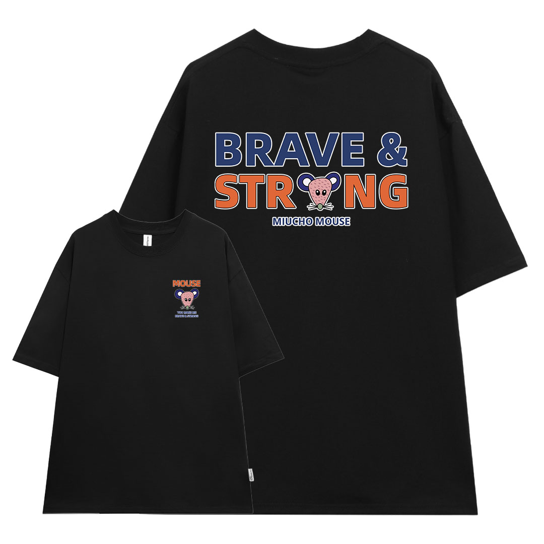 Áo thun nữ form rộng 12 con giáp tuổi Tí ( tuổi chuột) ATD420 Miucho cotton cổ tròn in graphic_thumbnail_6