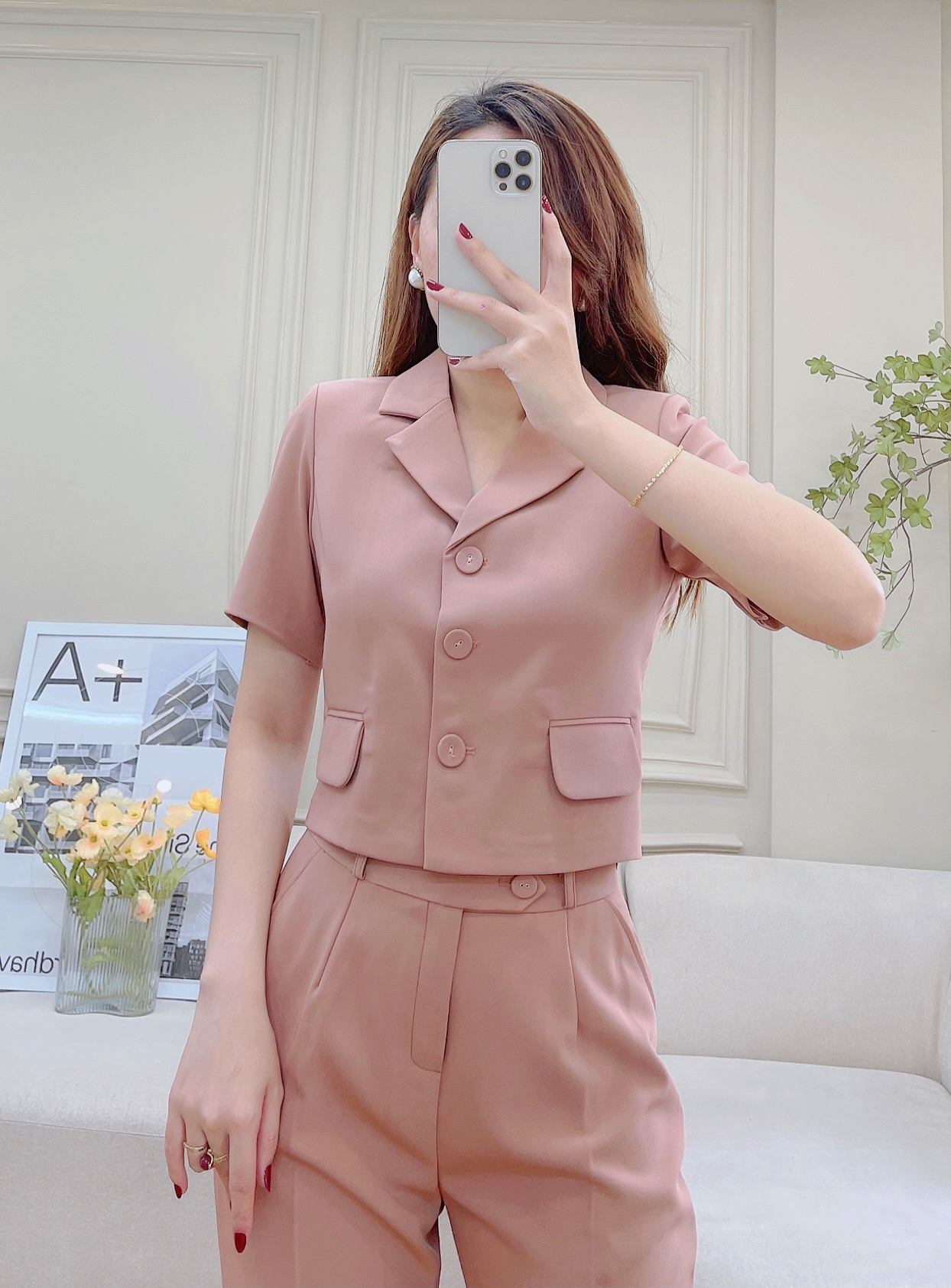 Set Vest Dáng Áo Ngắn Trẻ Trung, Hiện Đại _thumbnail_2