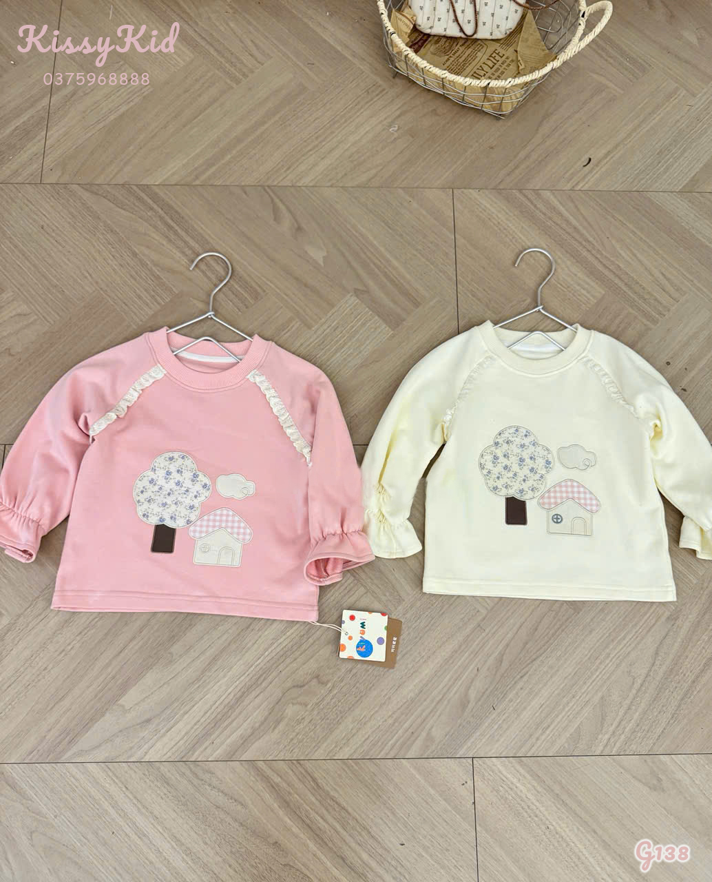 (G138) Áo nỉ hồng hoạ tiết ngôi nhà Kiyomi_thumbnail_0