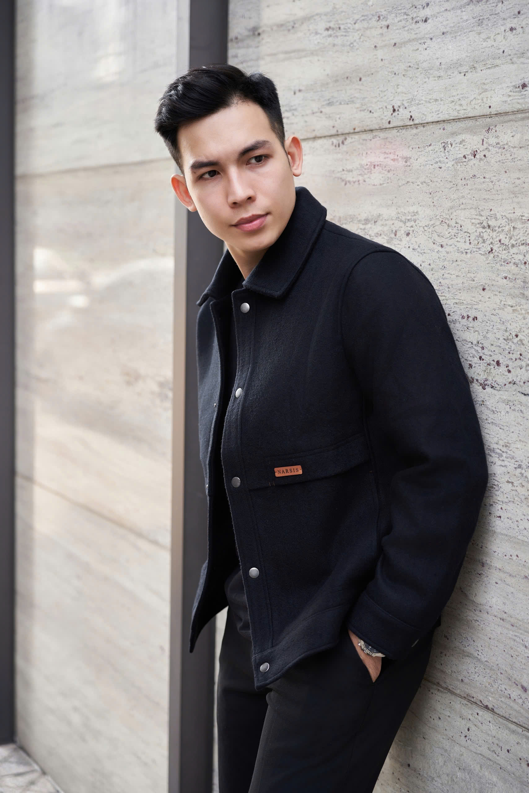 Áo khoác dạ nam Narsis D24009 chất liệu cao cấp, kiểu dáng cổ điển, lịch lãm._thumbnail_6