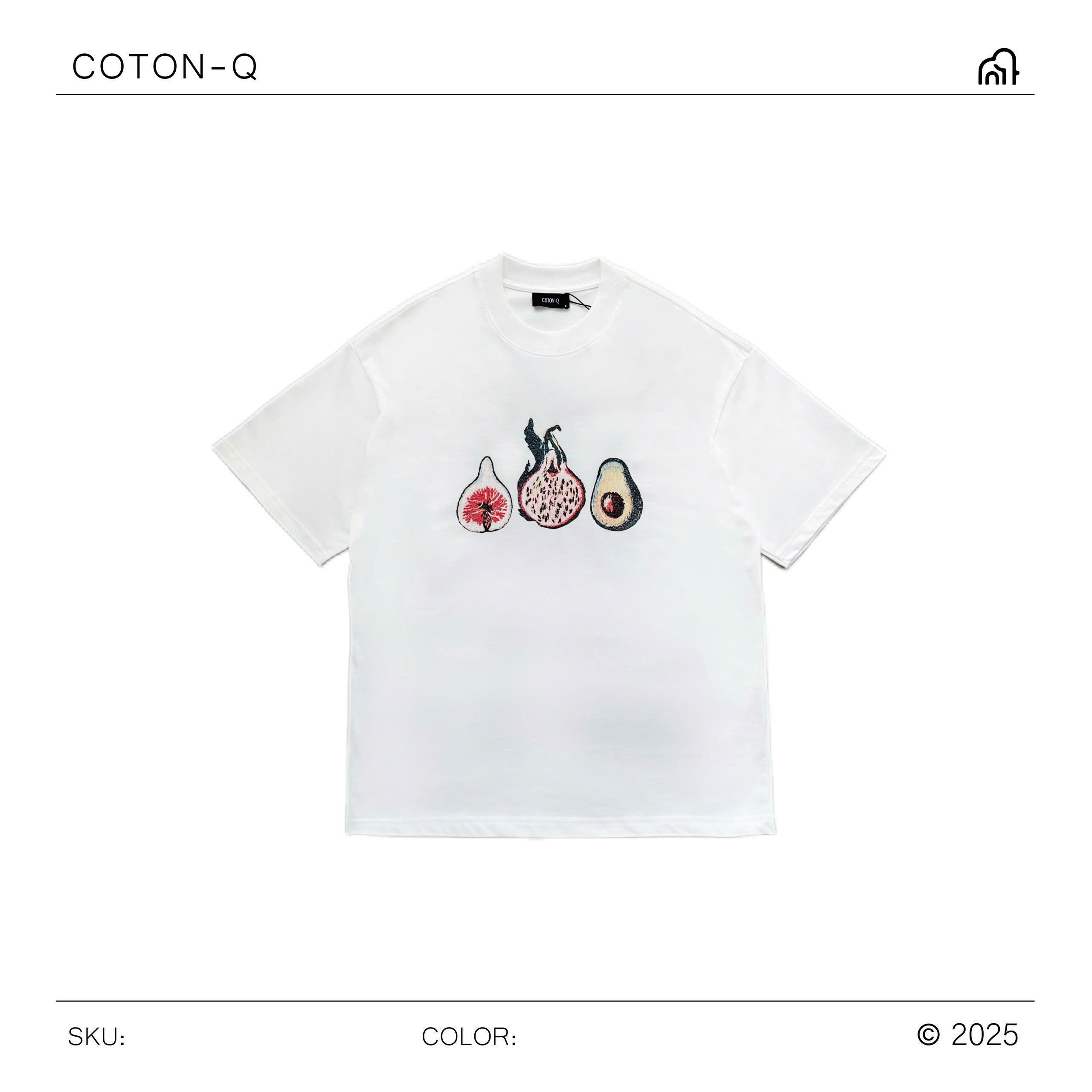 TA152 - Áo thun tay ngắn Cotton Q in trái cây